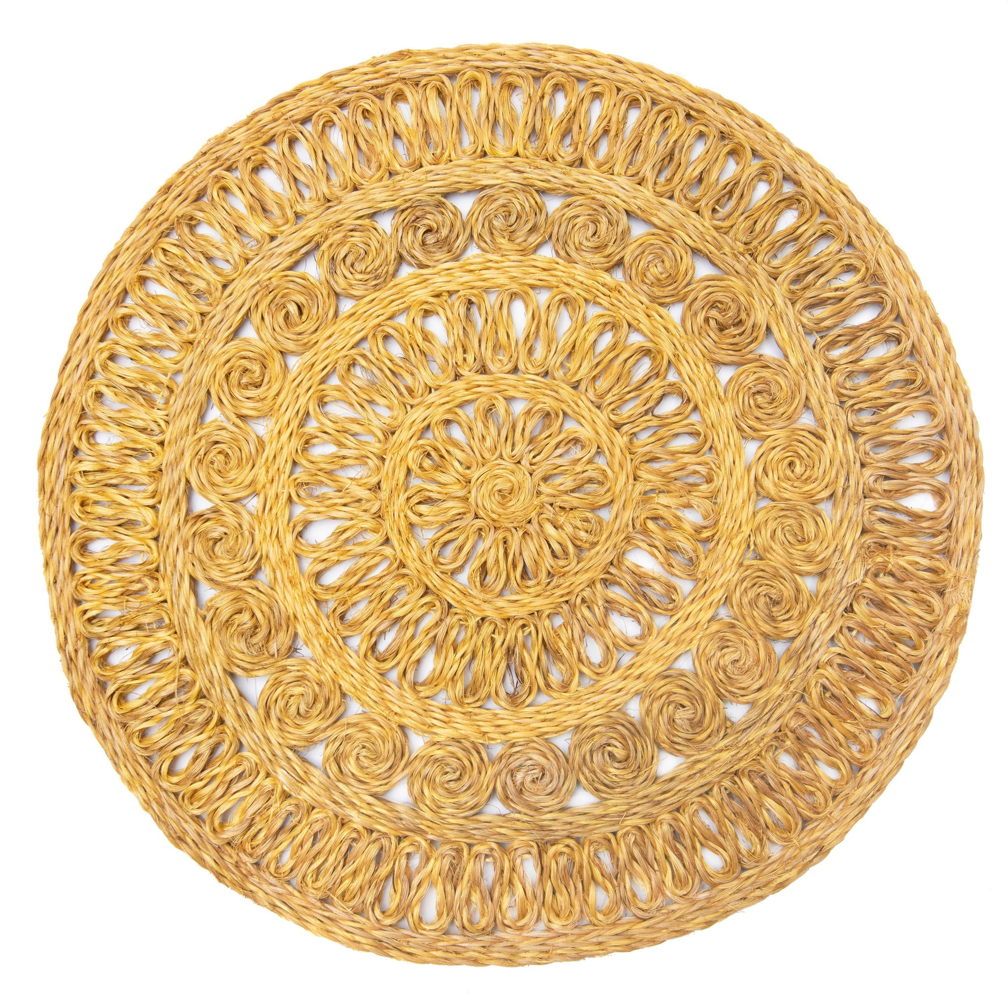 couleur-nature-circolo-abaca-set-de-table-moutarde-lot-de-4 image 1