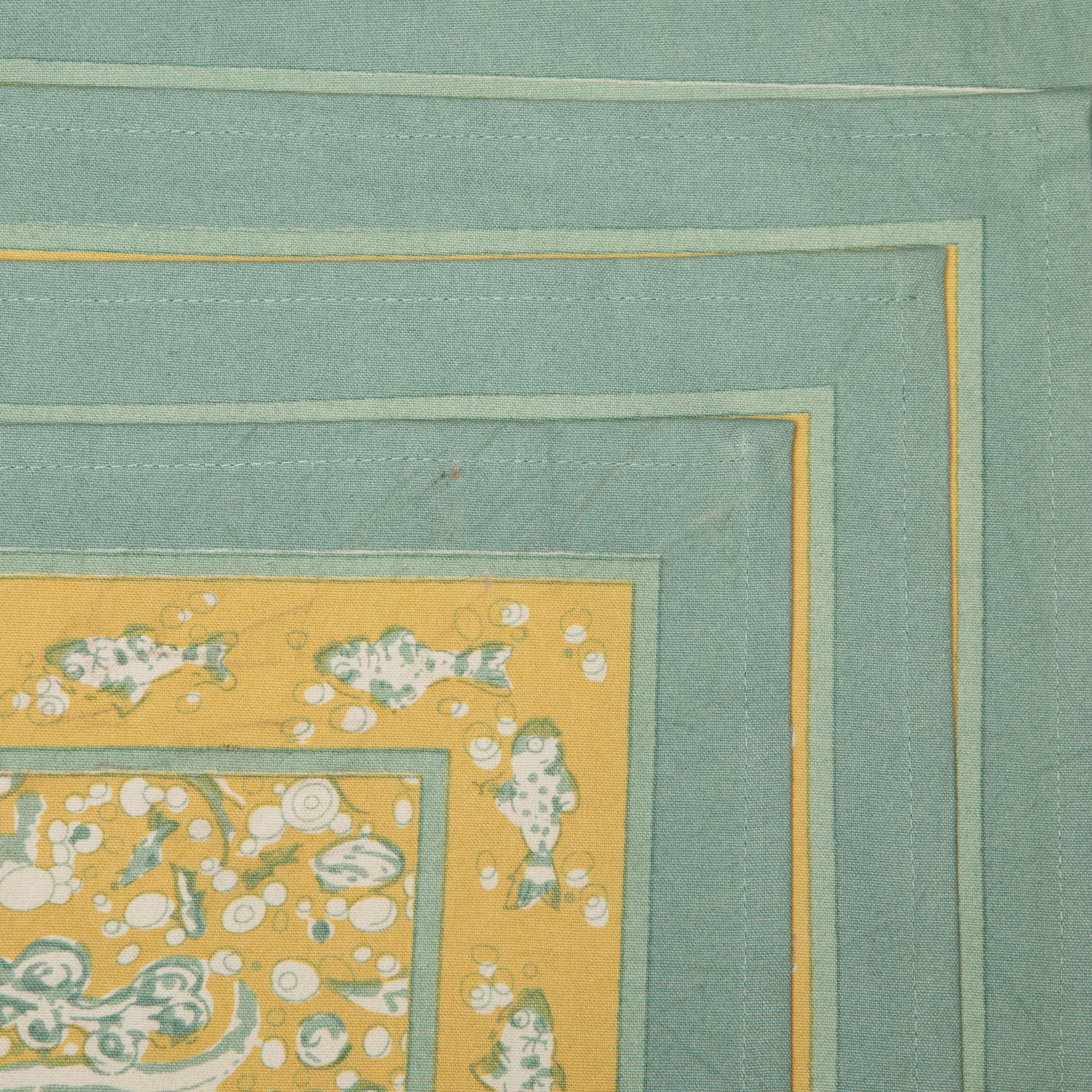 couleur-nature-la-mer-set-de-table-aqua-citrine-lot-6-coton image 2