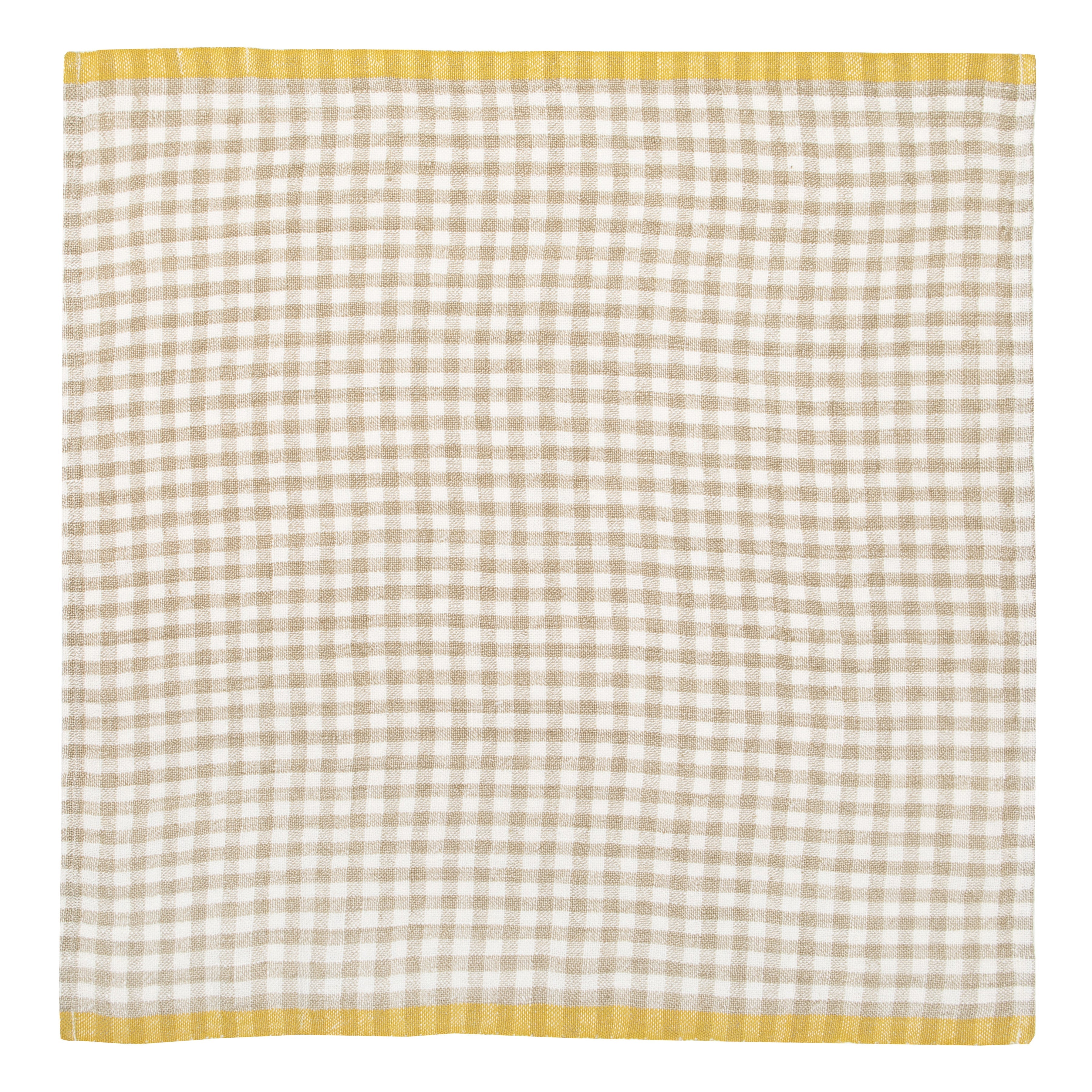 couleur-nature-gingham-serviettes-tissu-carreaux-naturel-coton image 3