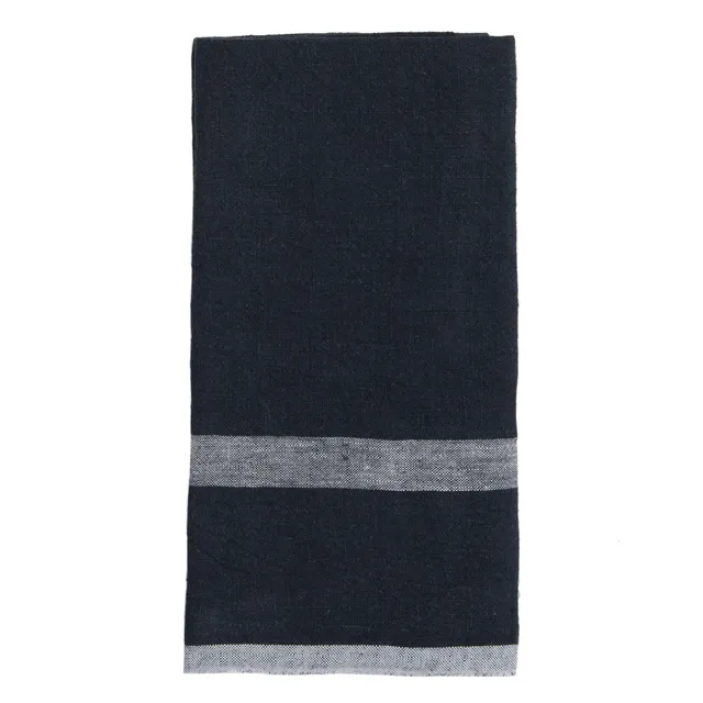 couleur-nature-torchon-cuisine-lin-lav-indigo-blanc-lot-2 image 1