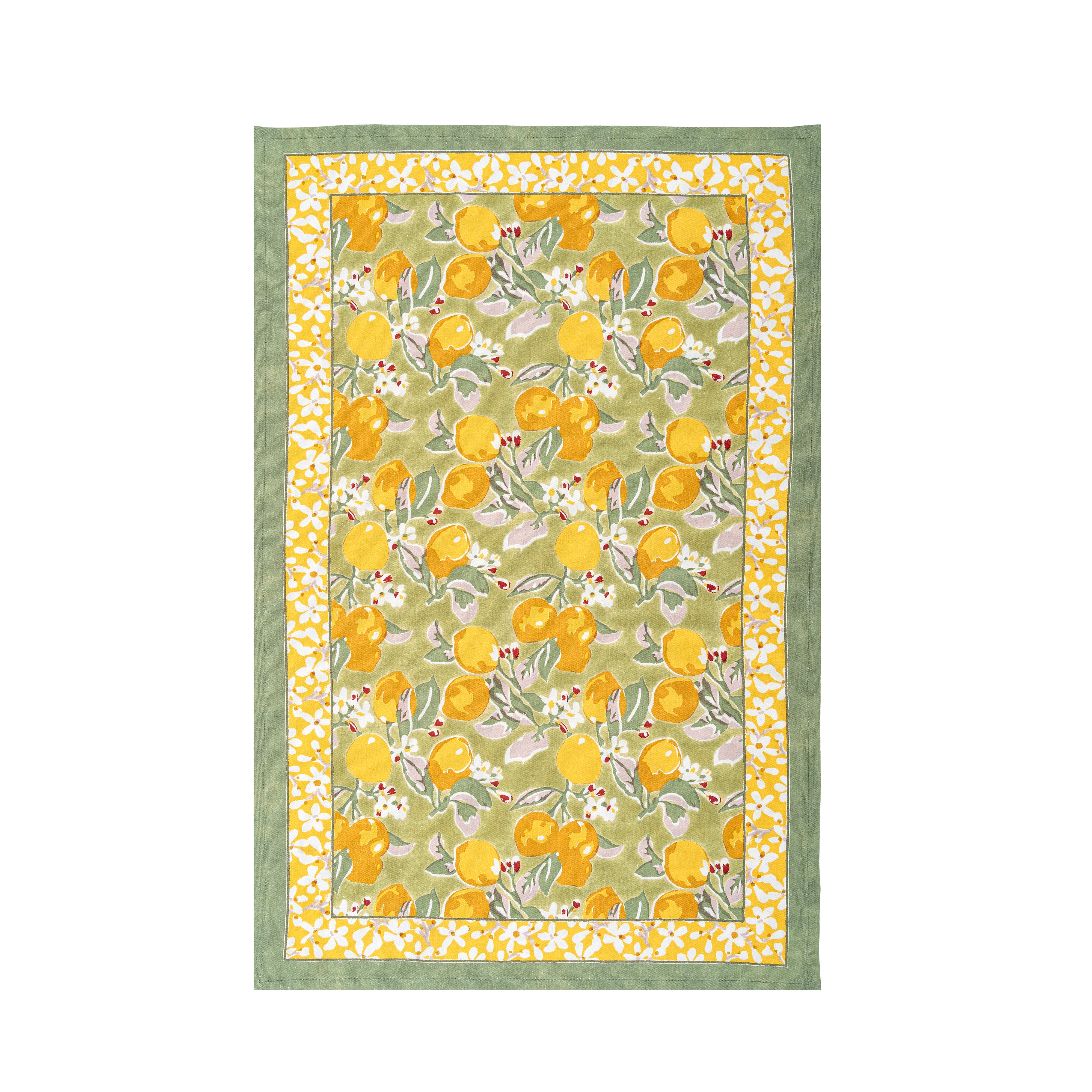 couleur-nature-citron-torchon-coton-vert-jaune-lot-3 image 2