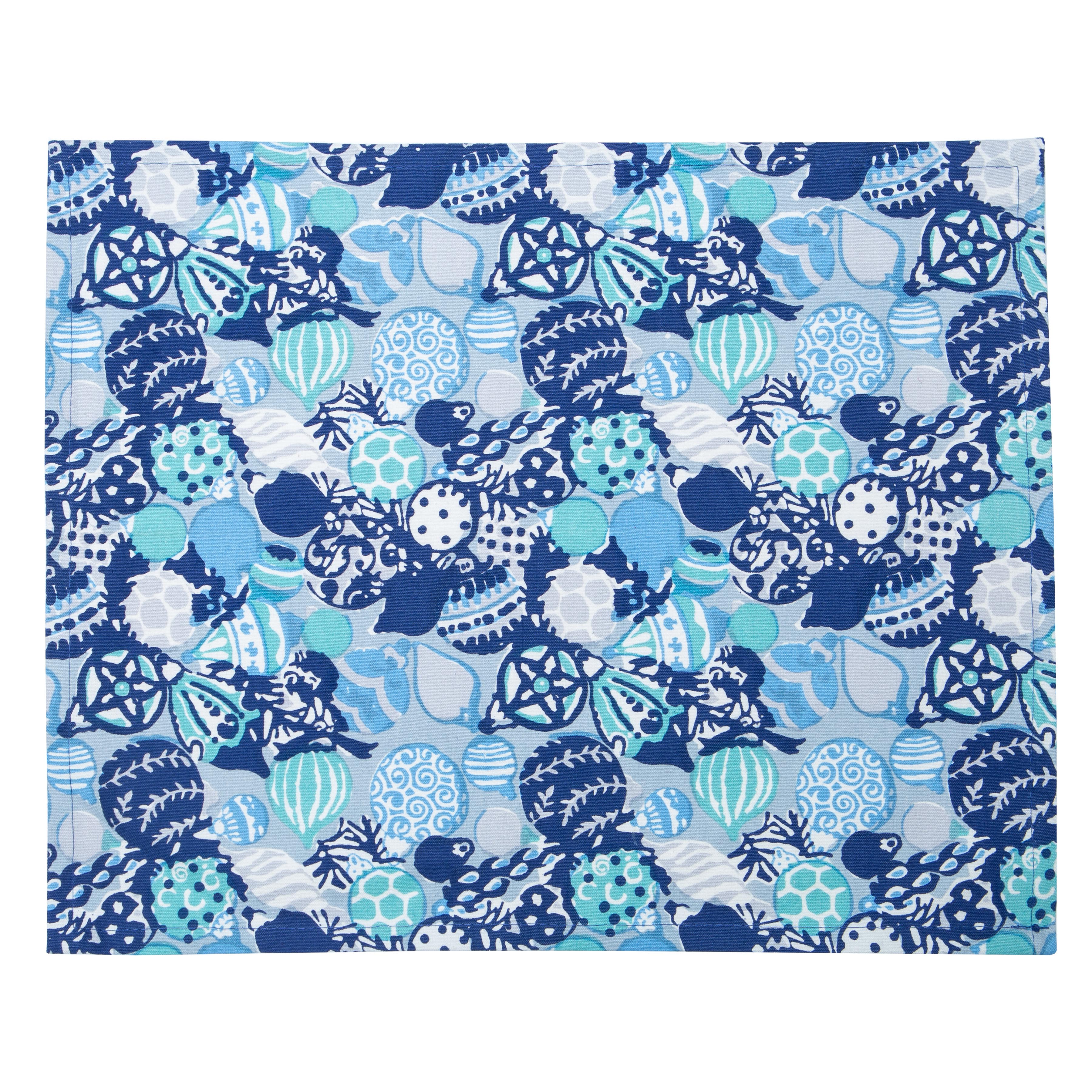 couleur-nature-ornaments-set-de-table-bleu-no-l-lot-de-6-coton image 1