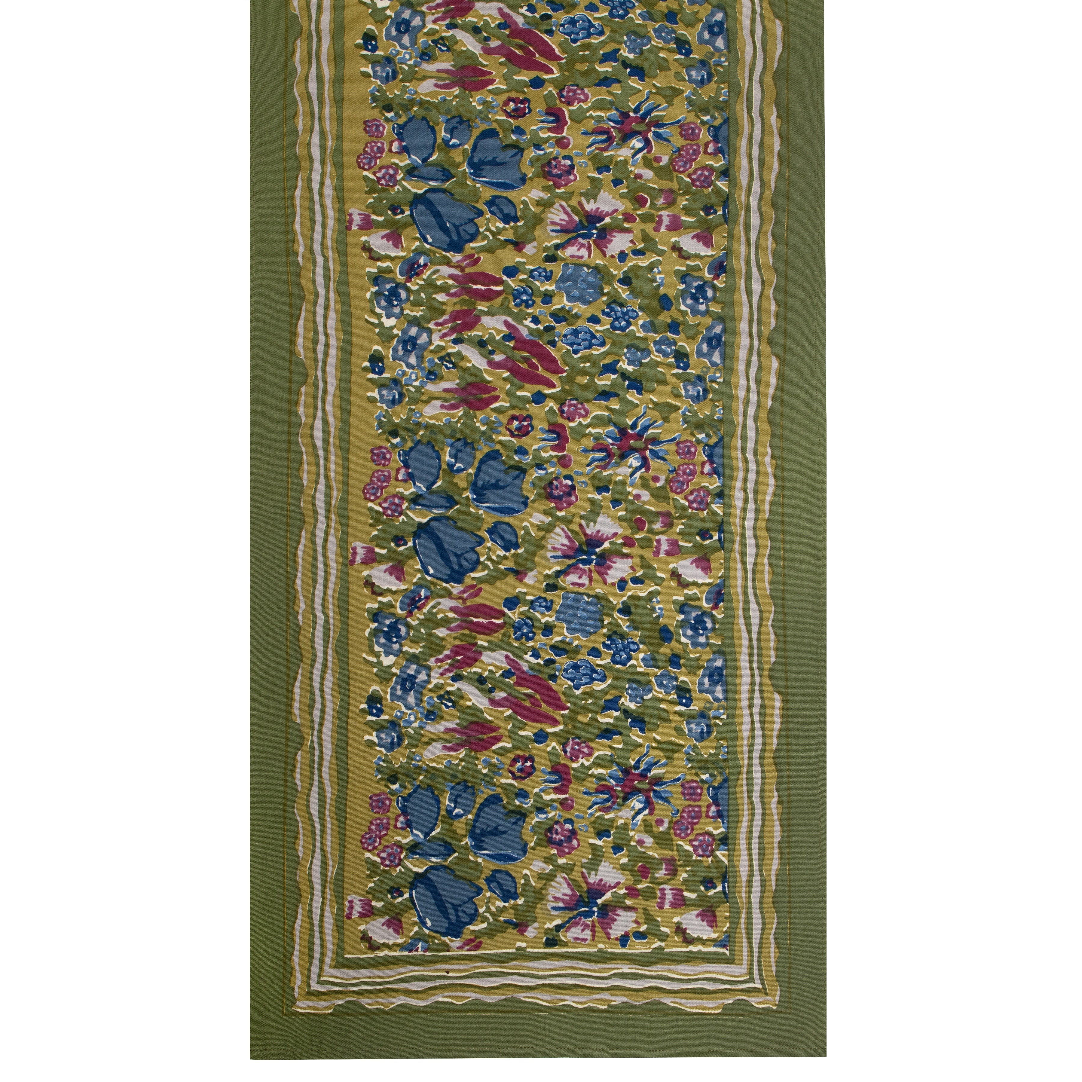 couleur-nature-jardin-chemin-de-table-bleu-vert-16x72-coton image 1