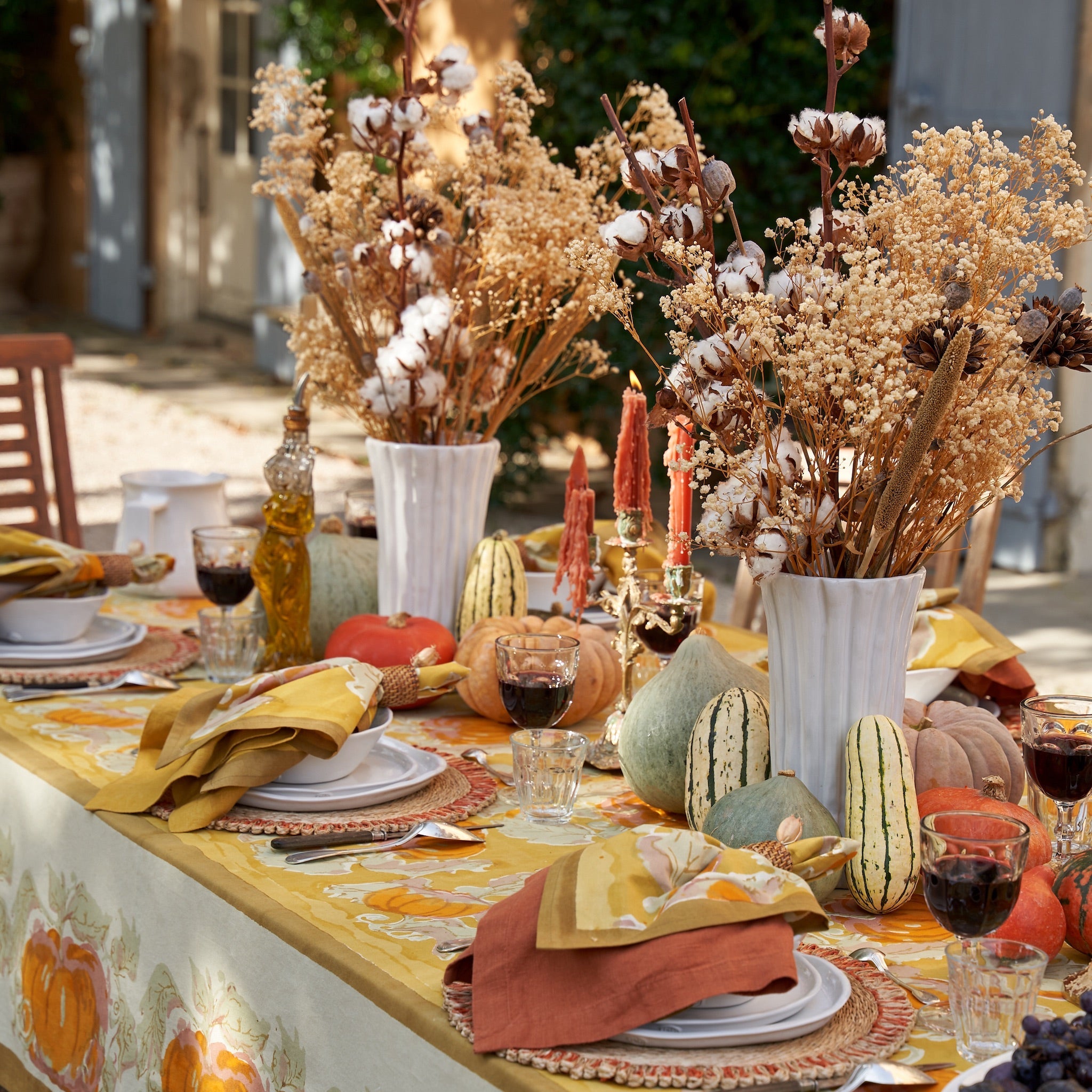 couleur-nature-loopy-abaca-sets-table-ronds-orange-lot-4-15 image 5