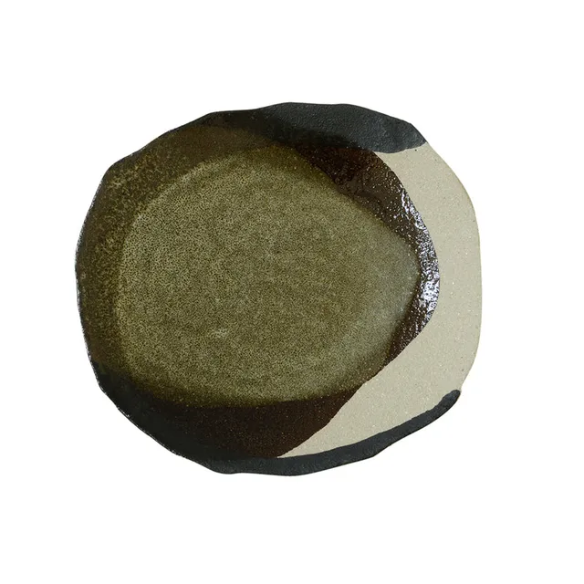 jars-wabi-assiette-dessert-seidou-gr-s-vert-noir image 1