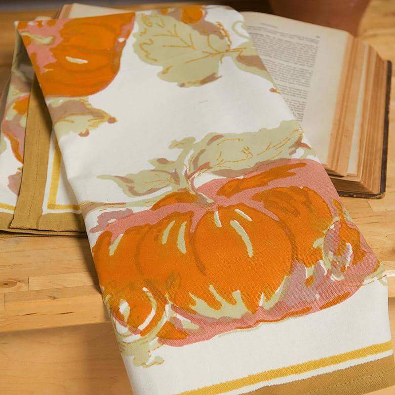 couleur-nature-pumpkin-torchons-coton-orange-lot-3 image 3
