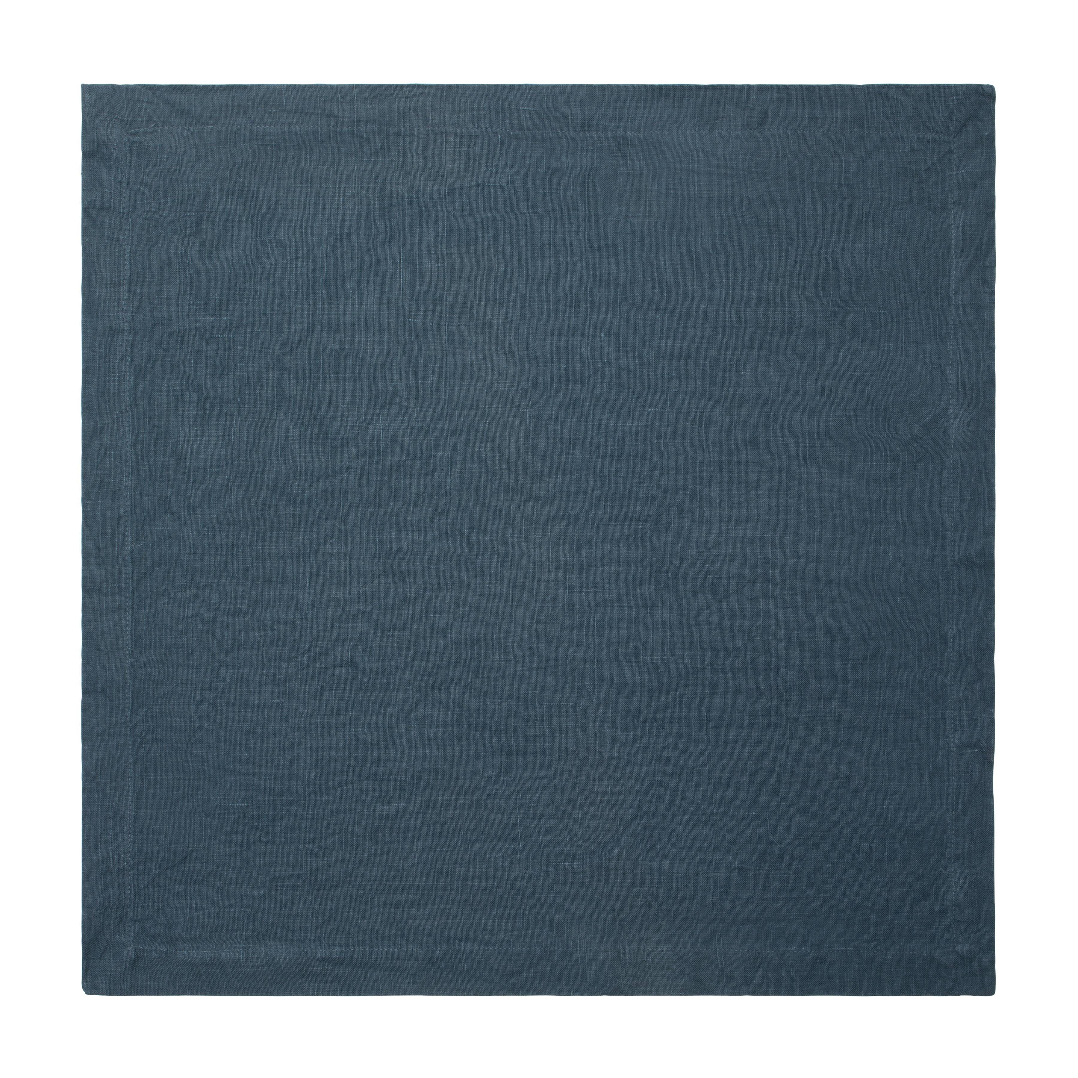 couleur-nature-everyday-serviettes-lin-indigo-lot-4-bleu-53x53-cm image 3