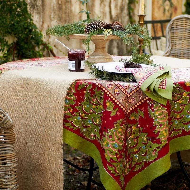 couleur-nature-noel-nappe-de-no-l-verte-rouge-71x106 image 5