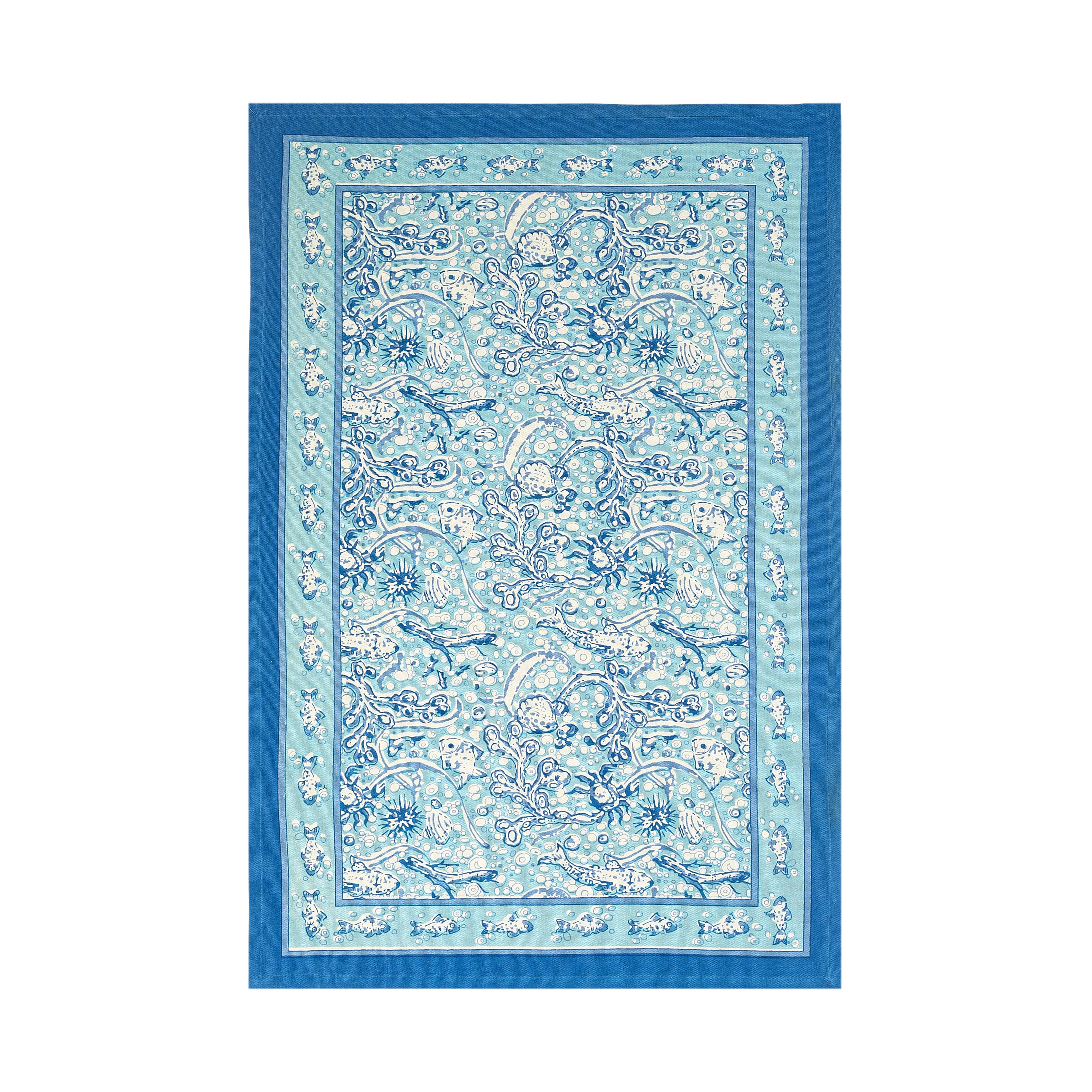 couleur-nature-la-mer-torchons-coton-aqua-lot-3-20x30 image 3