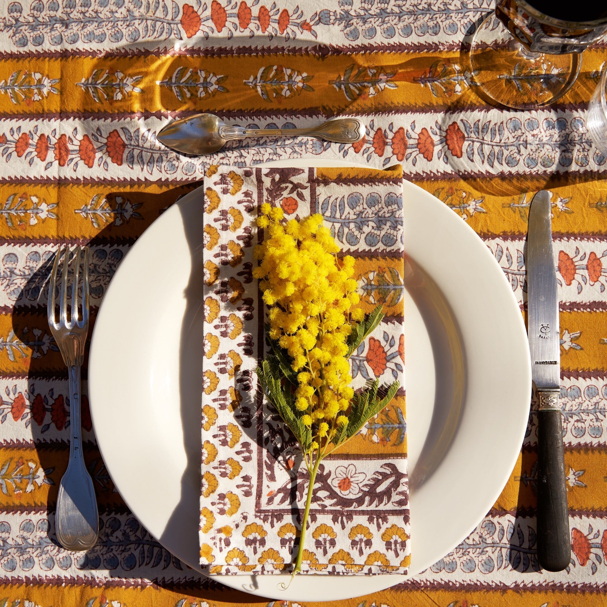 couleur-nature-avignon-dijon-nappe-rectangulaire-71x106-floral image 3
