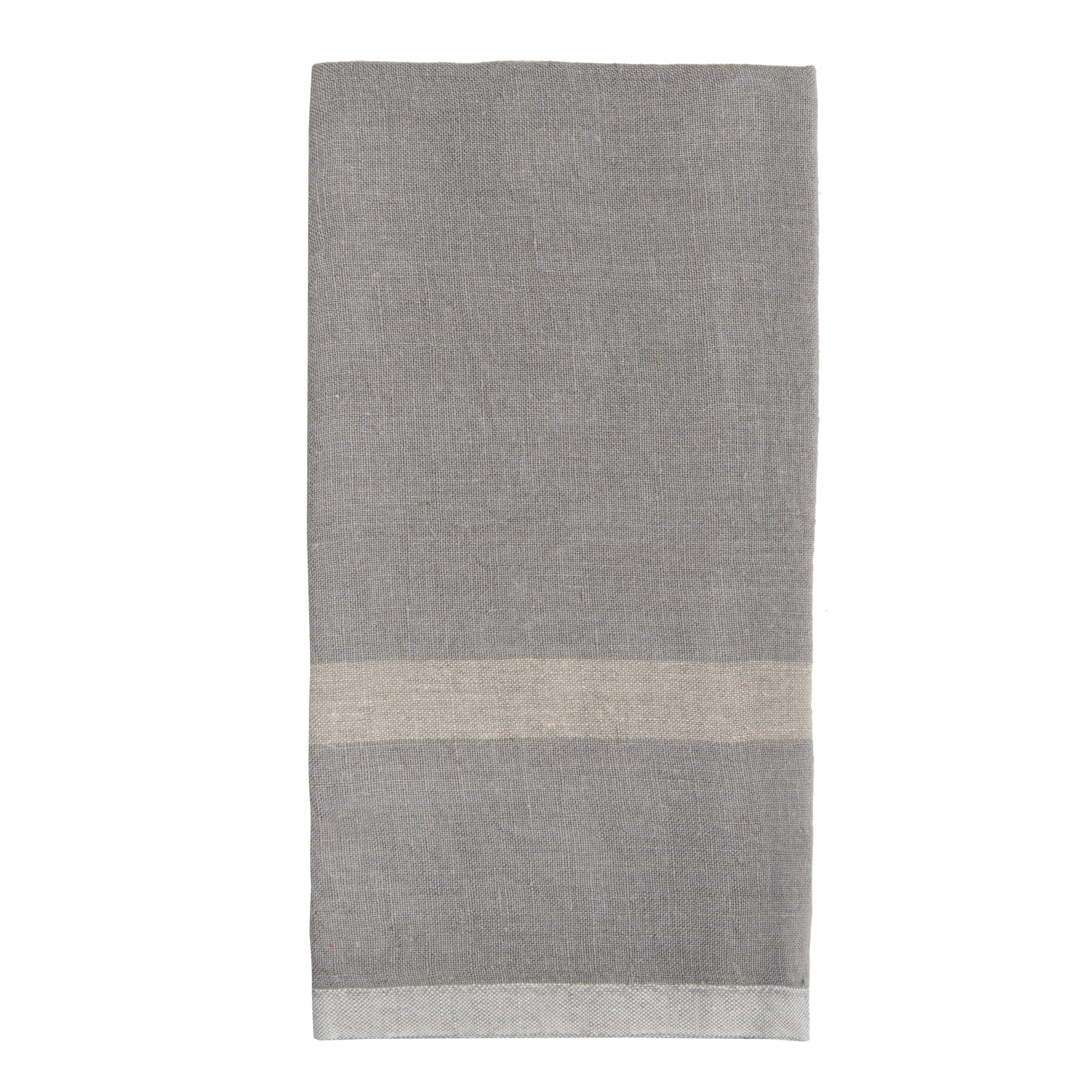 couleur-nature-lin-torchon-cuisine-gris-naturel-lot-de-2-lin image 1