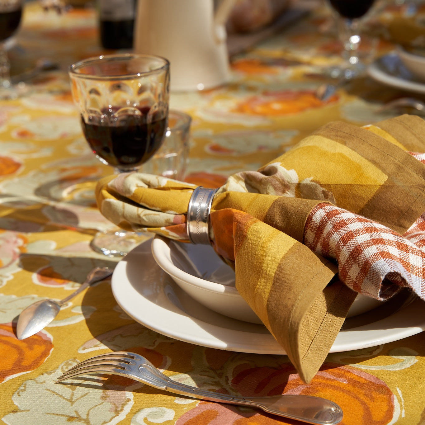 couleur-nature-pumpkin-serviettes-coton-lot-6-orange image 8
