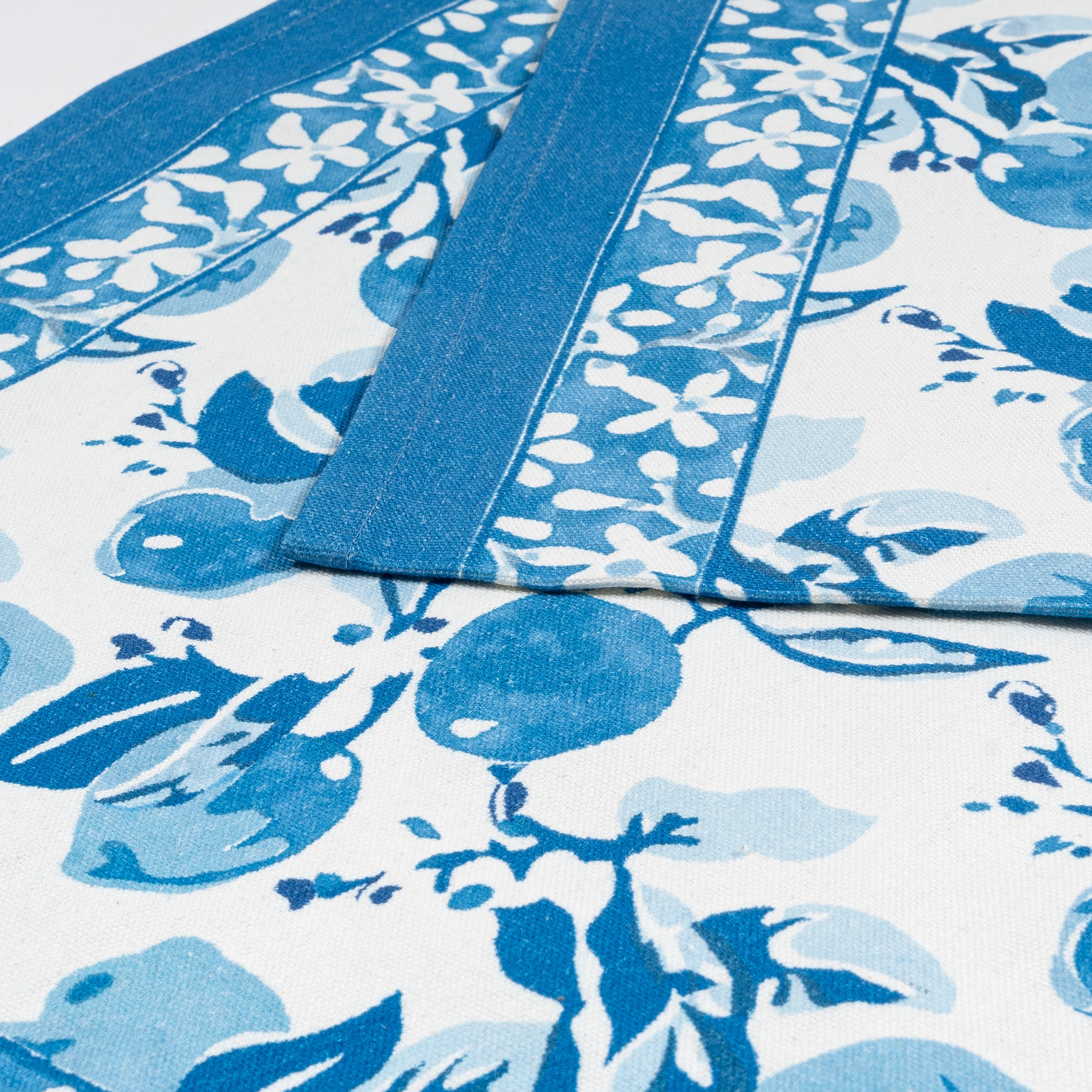 couleur-nature-citron-chemin-de-table-bleu-coton-16x72 image 5