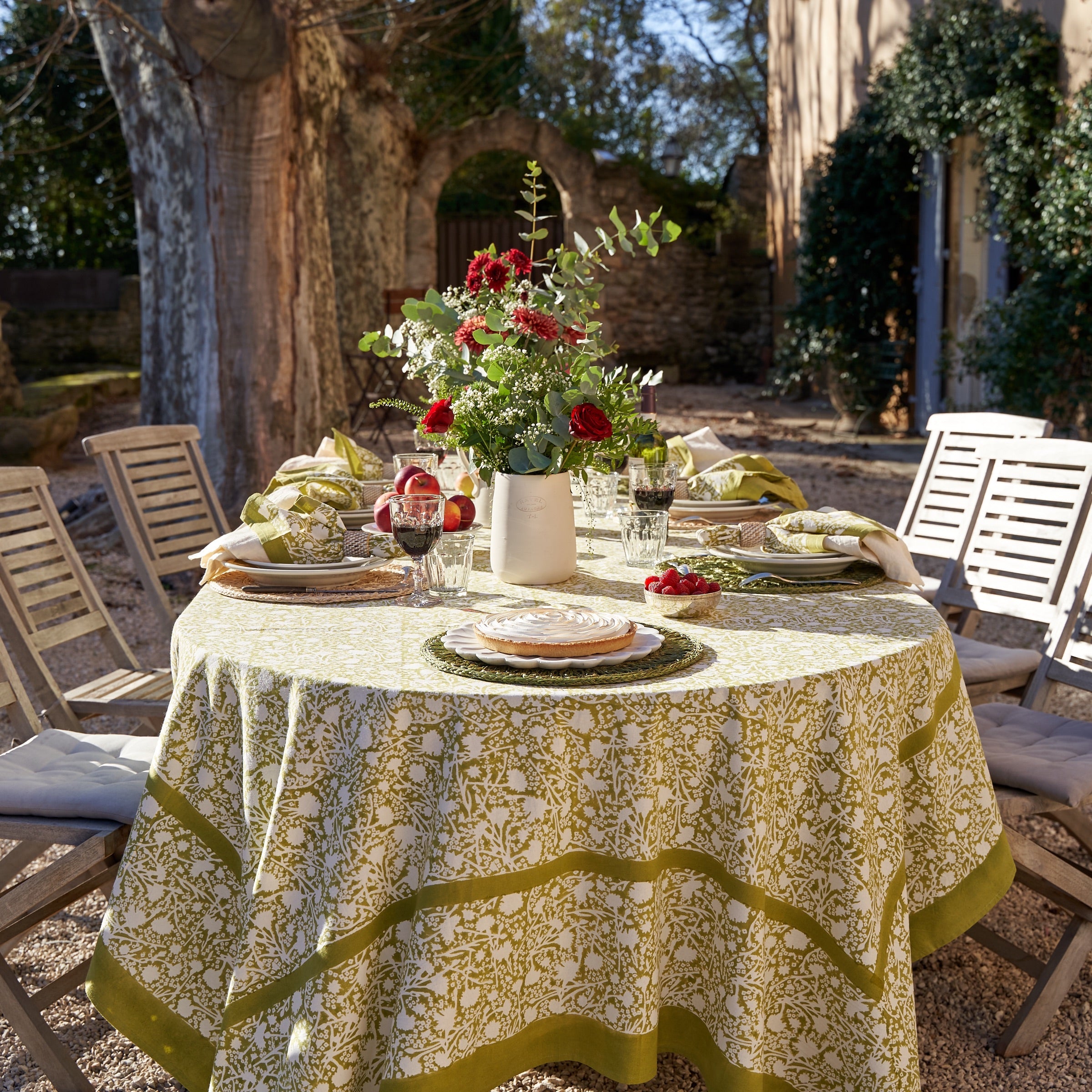 couleur-nature-meadows-vert-nappe-fran-aise-verte-florale image 3