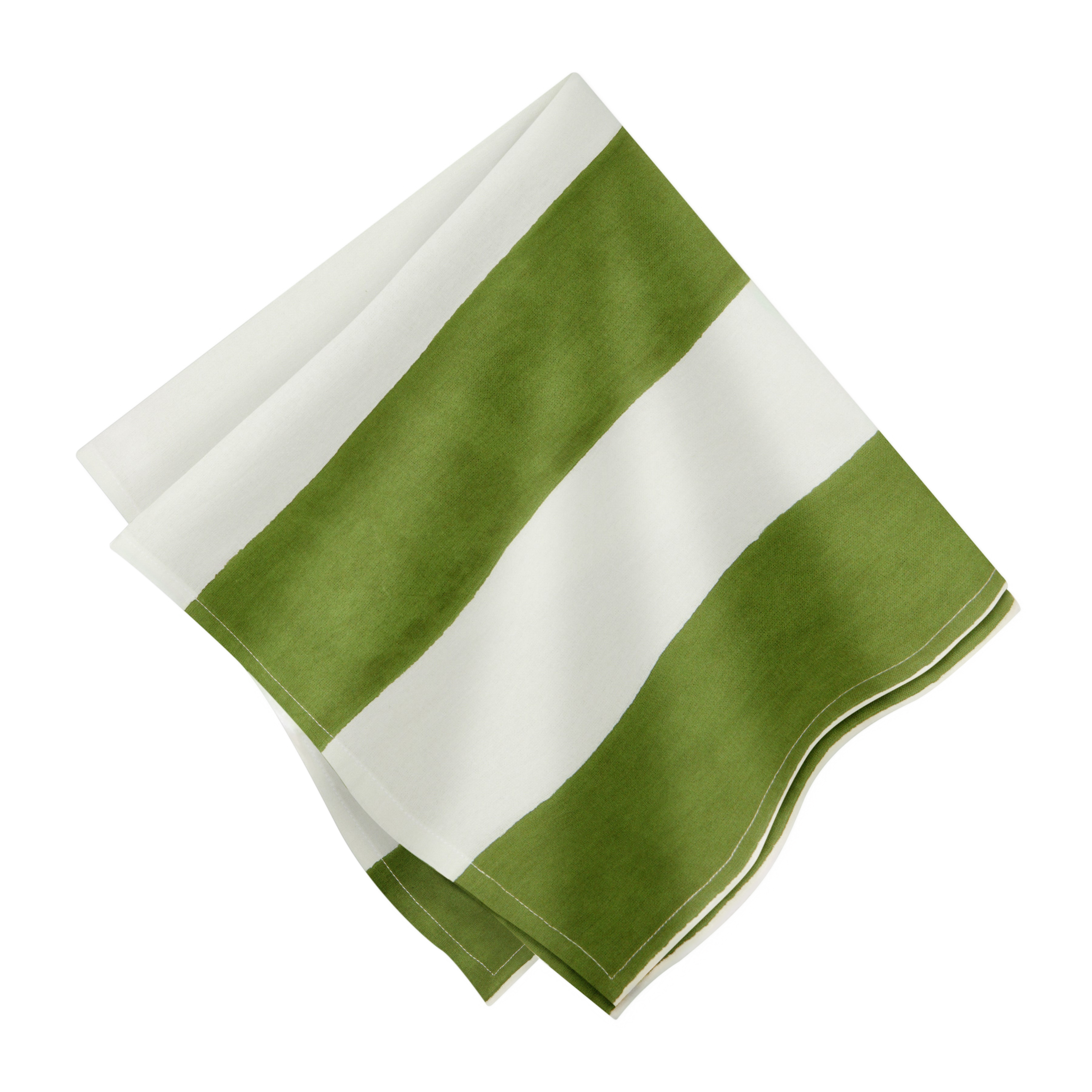 couleur-nature-st-tropez-vert-nappe-rectangulaire-59x86-rayures-lin image 6