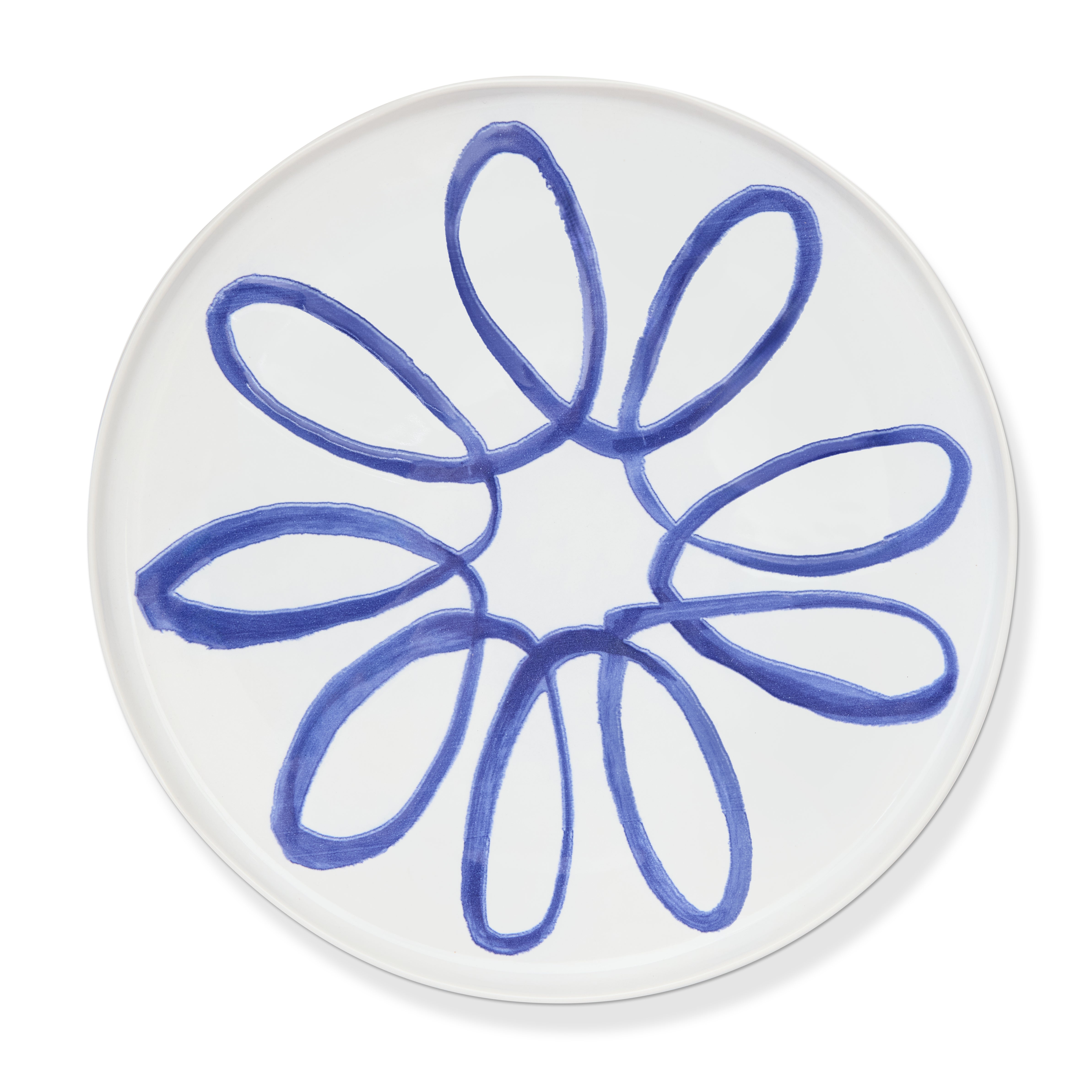 couleur-nature-amalfi-assiette-pr-sentation-blanc-bleu-32-cm image 1
