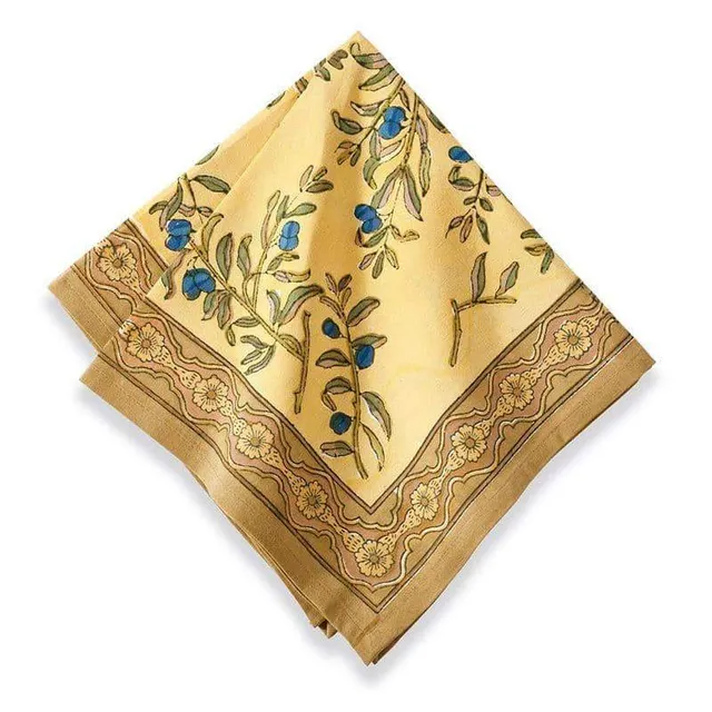 couleur-nature-olive-tree-serviettes-table-tissu-lot-6-coton image 1