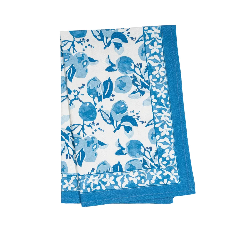 couleur-nature-citron-torchon-cuisine-bleu-lot-de-3-coton image 1