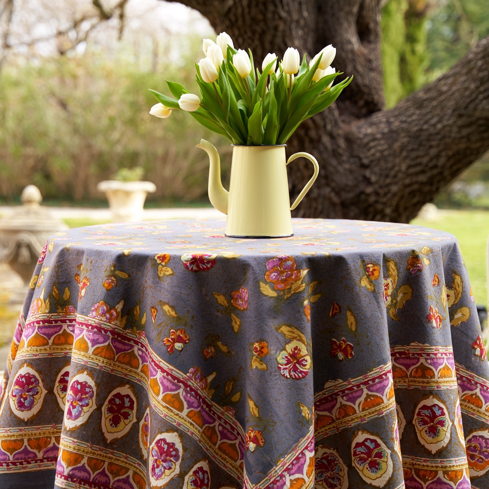 couleur-nature-pansy-nappe-rouge-grise-71x106-rectangulaire image 5