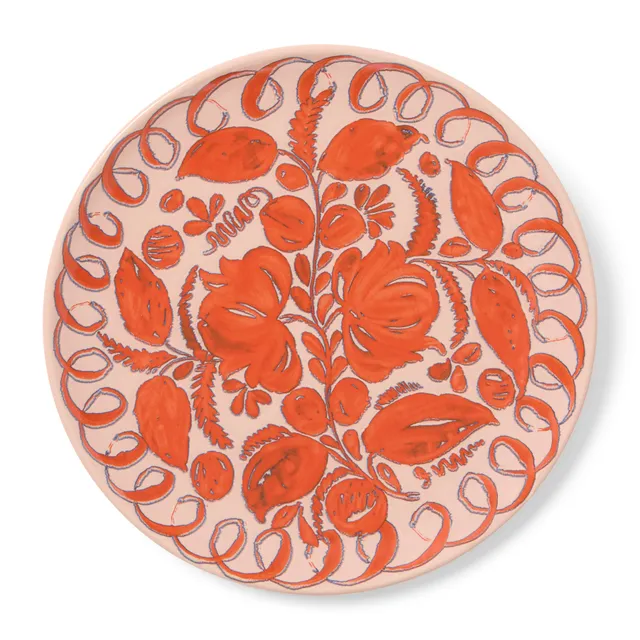 couleur-nature-amalfi-assiette-c-ramique-rose-27-cm image 1