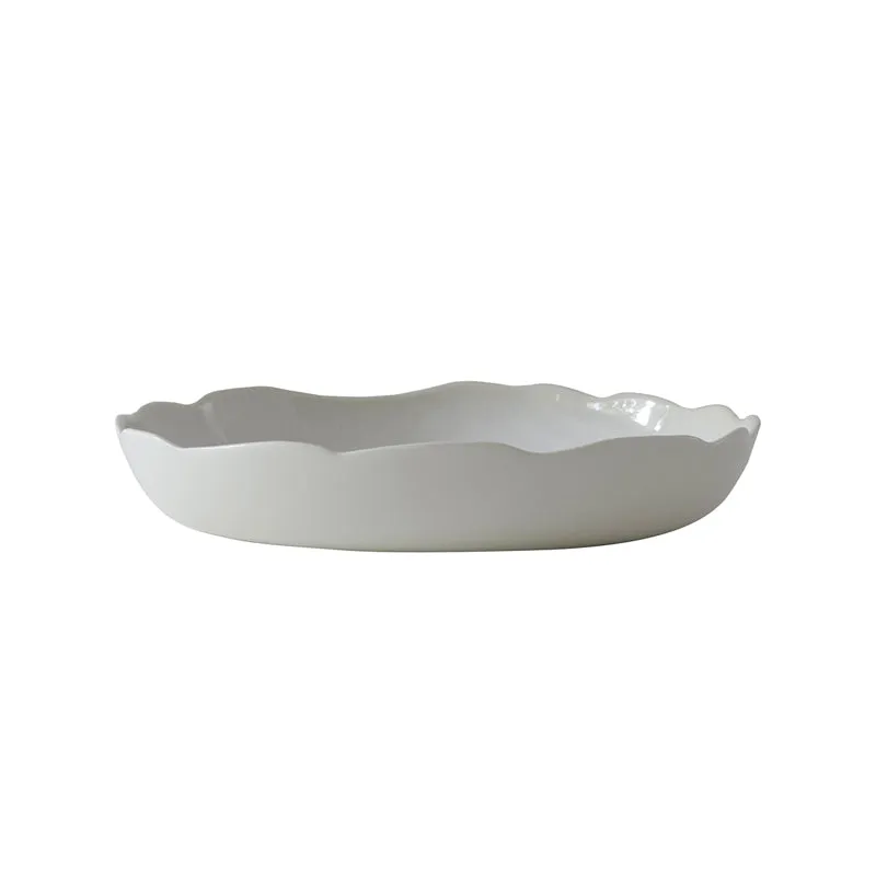 jars-r-fectoire-plat-rond-creux-perle-c-ramique-blanc image 1