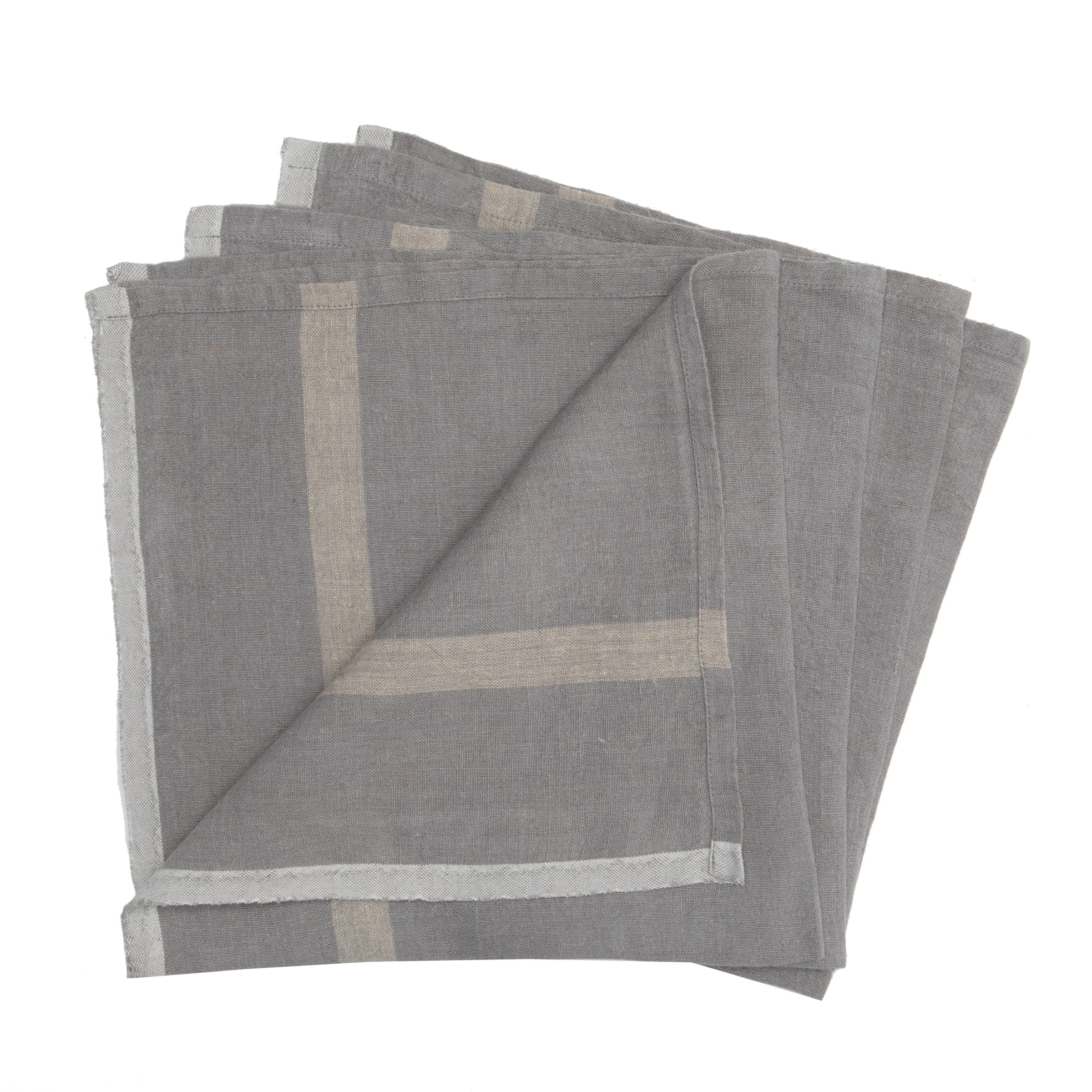 couleur-nature-lin-lav-serviettes-table-gris-naturel-lot-4 image 3