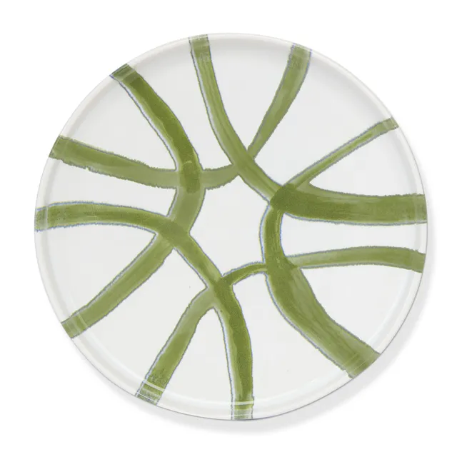 couleur-nature-amalfi-assiette-ap-ritif-c-ramique-blanc-vert-18-cm image 1