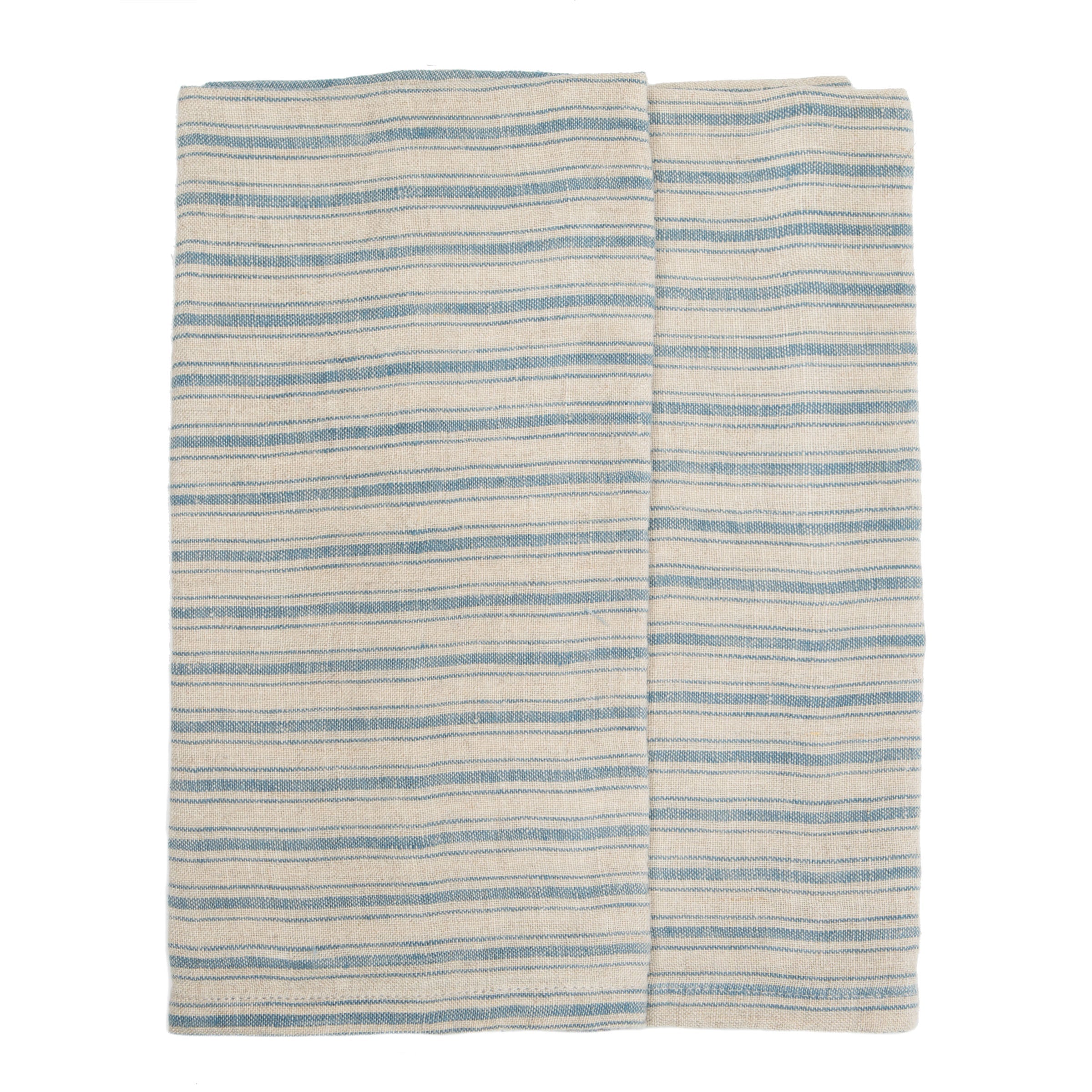 couleur-nature-boat-stripe-torchons-lin-bleu-lot-2 image 2