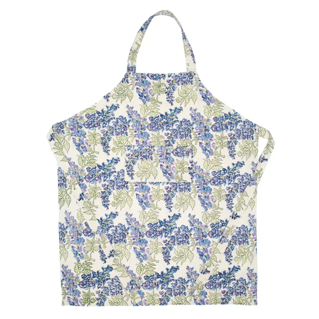 couleur-nature-wisteria-tablier-coton-vert-bleu-poche image 1
