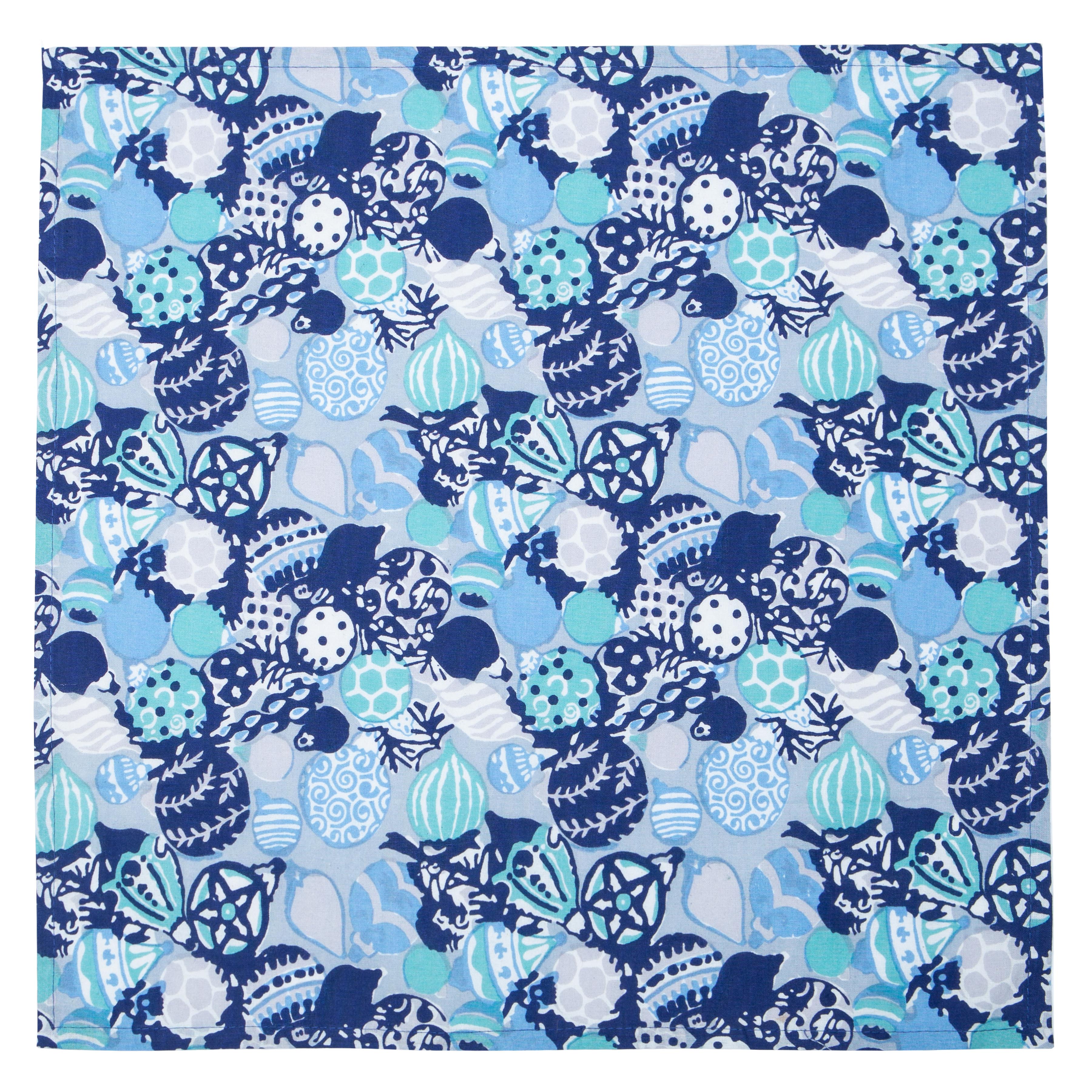 couleur-nature-ornaments-serviettes-de-table-bleu-lot-6-no-l image 3