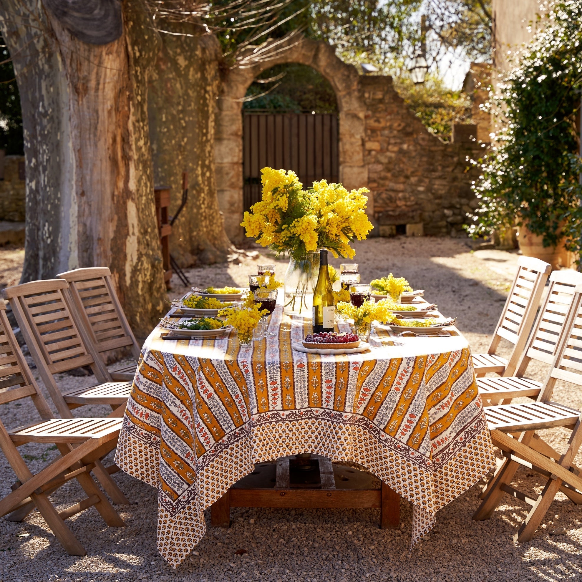 couleur-nature-avignon-dijon-nappe-rectangulaire-71x106-floral image 1