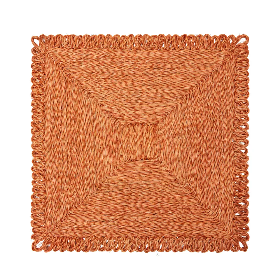 couleur-nature-loopy-square-sets-de-table-cl-mentine-lot-4 image 1