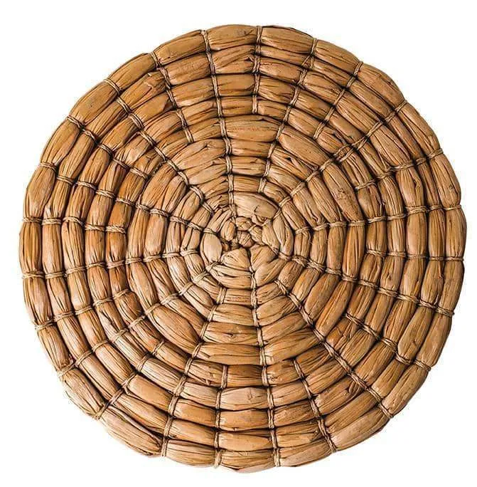 couleur-nature-seagrass-set-de-table-naturel-rond-lot-4 image 1