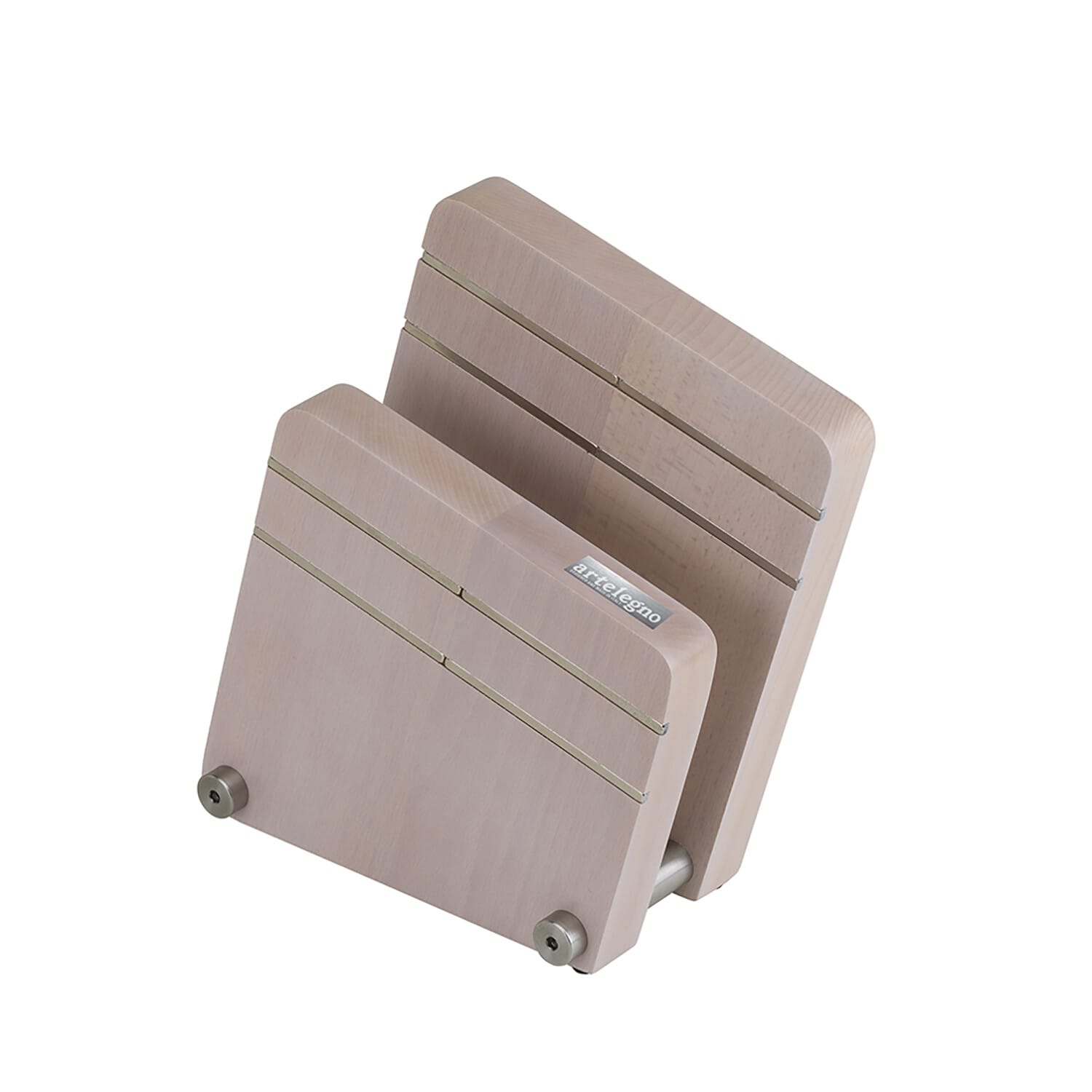 artelegno-09w-bloc-porte-couteaux-magn-tique-h-tre-blanchi image 1