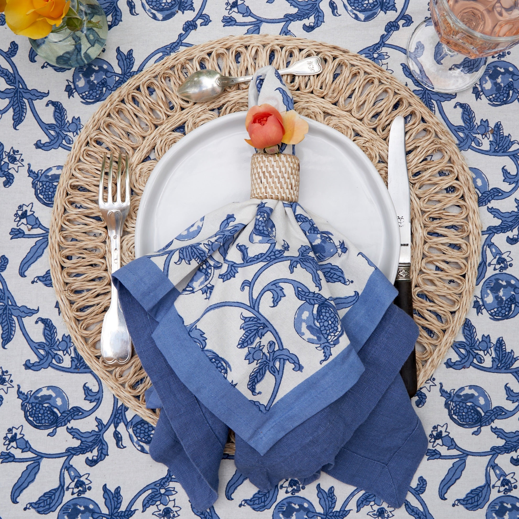 couleur-nature-everyday-napkins-serviettes-lin-bleu-lake-lot-4 image 6