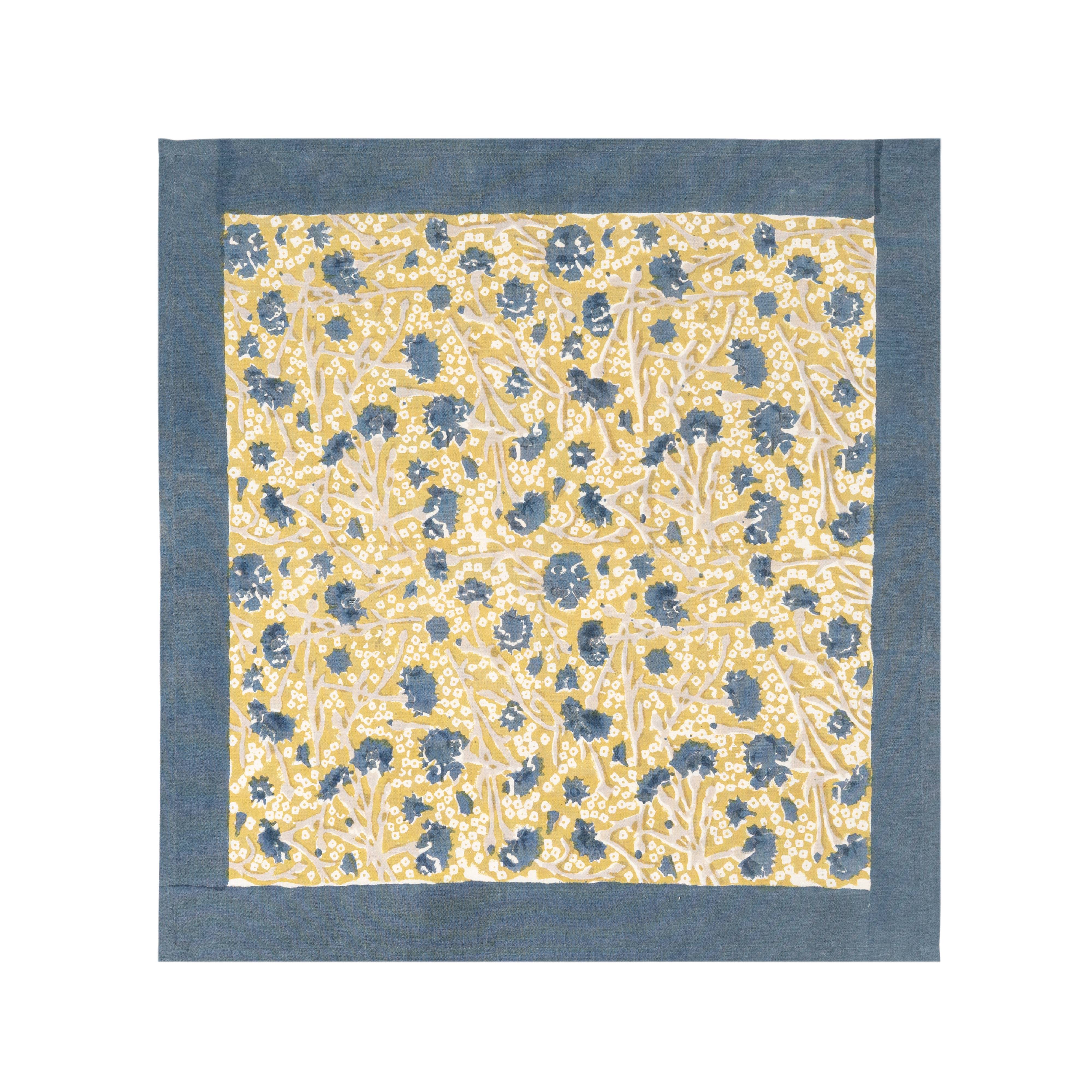 couleur-nature-meadows-serviettes-de-table-bleu-vert-lot-6-coton image 7