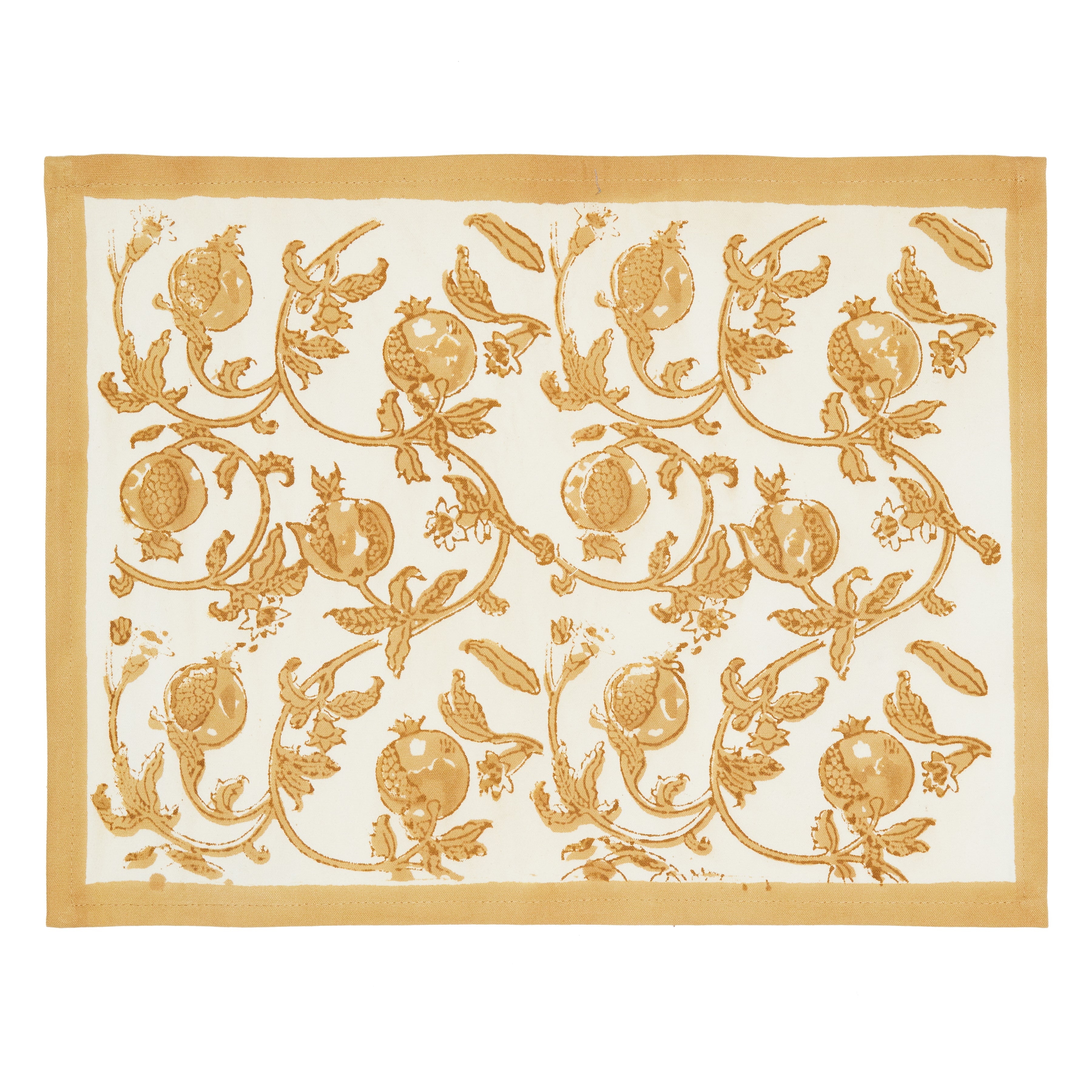couleur-nature-granada-set-de-table-coton-moutarde-lot-6 image 2