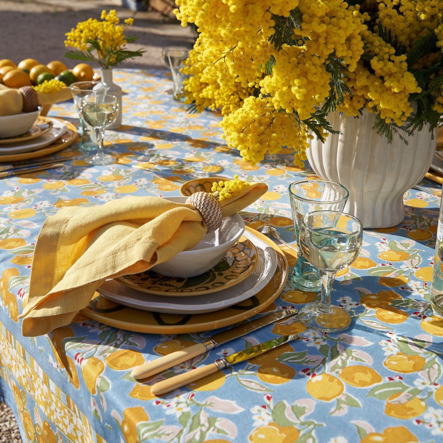 couleur-nature-everyday-serviette-lin-citrus-lot-de-4-jaune image 2