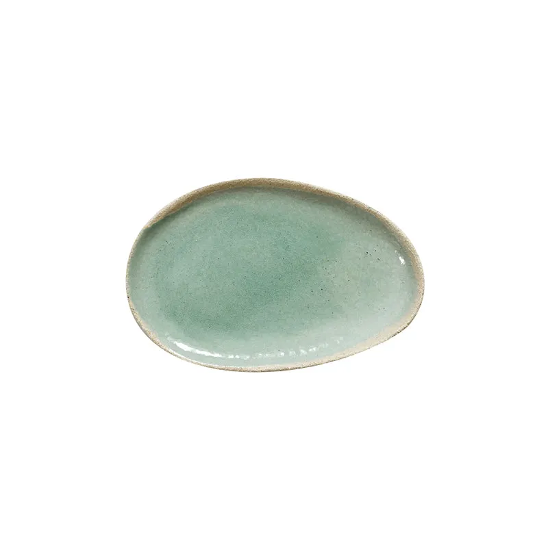 jars-r-fectoire-plat-ovale-s-vert-en-c-ramique image 1