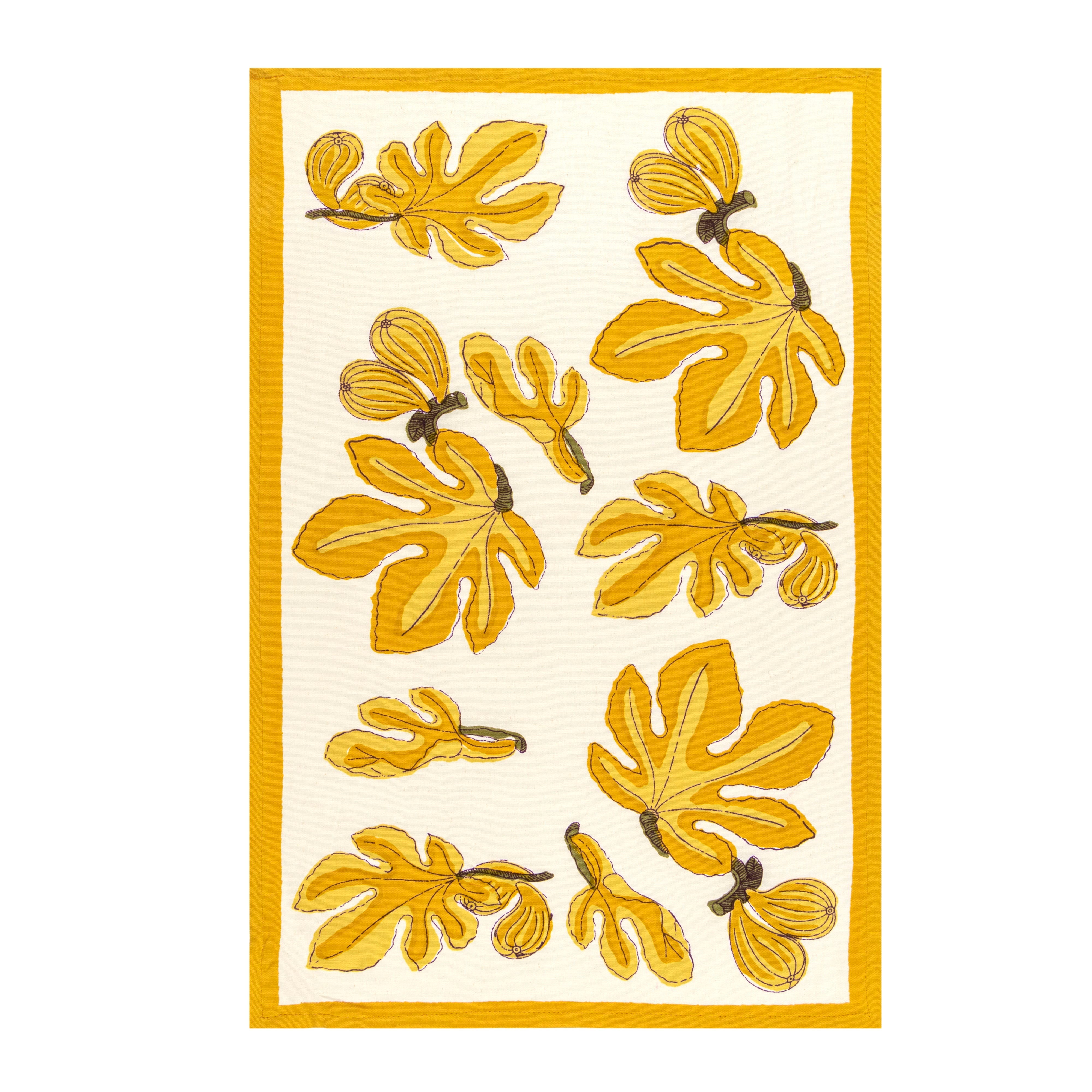 couleur-nature-fig-citrine-torchon-cuisine-lot-3-coton-20x30 image 3