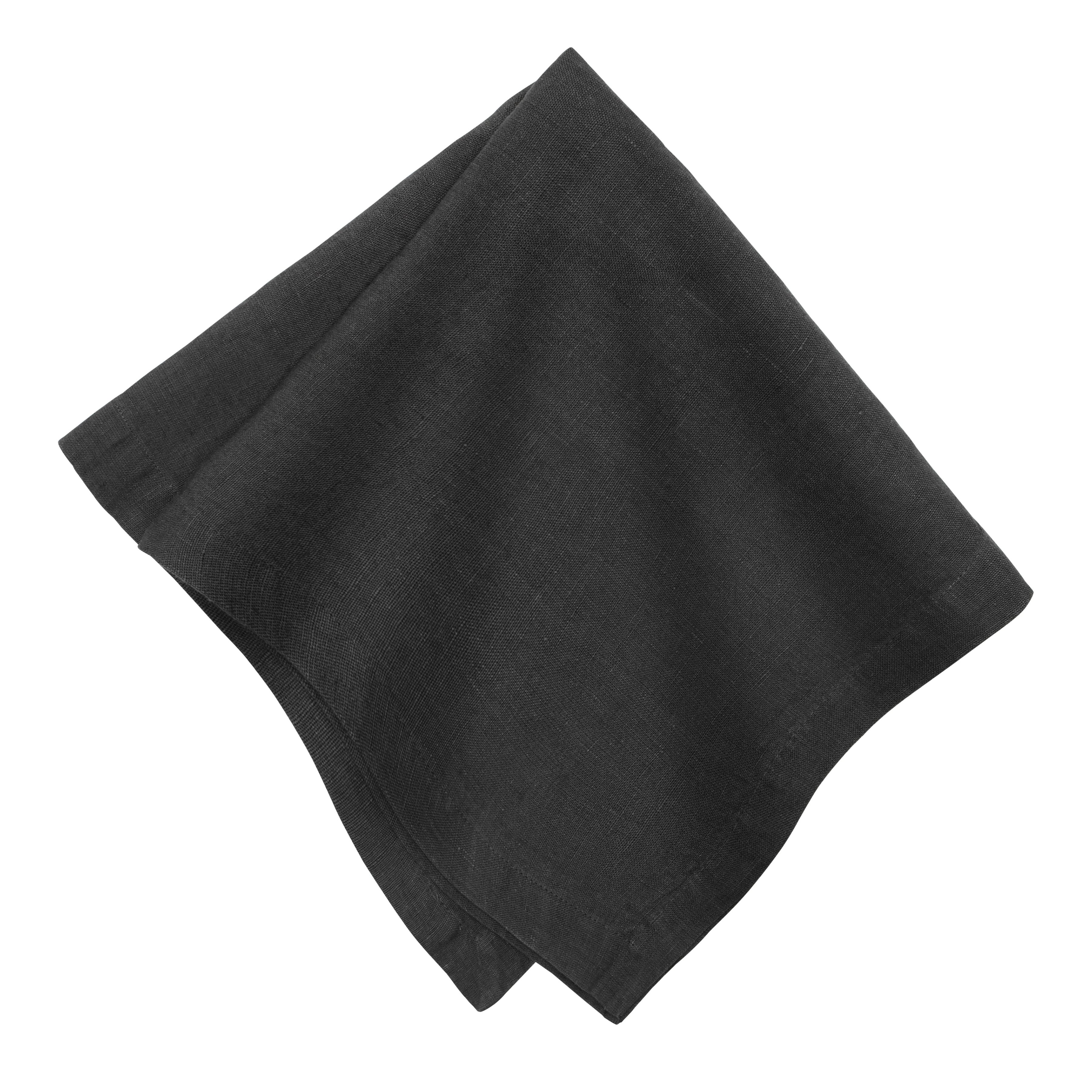 couleur-nature-everyday-serviettes-lin-noir-lot-4-53-cm image 2