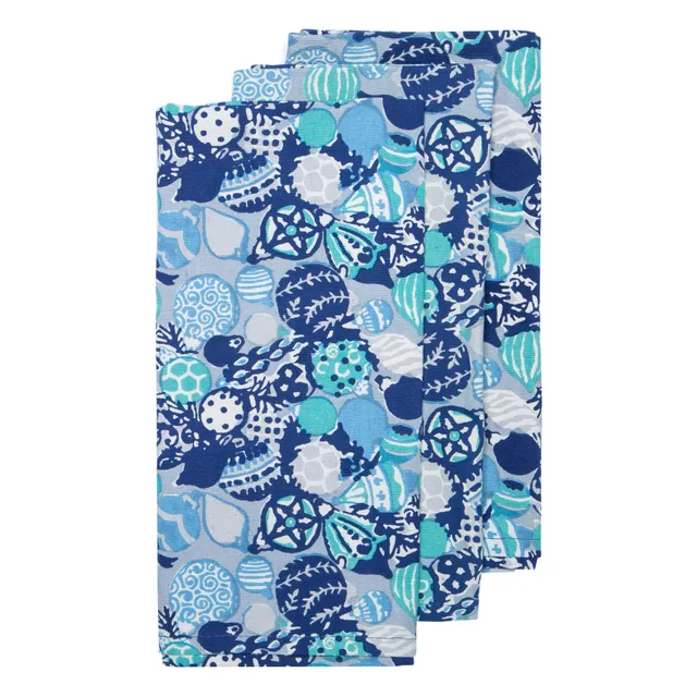 couleur-nature-ornaments-torchons-coton-bleu-lot-3 image 1