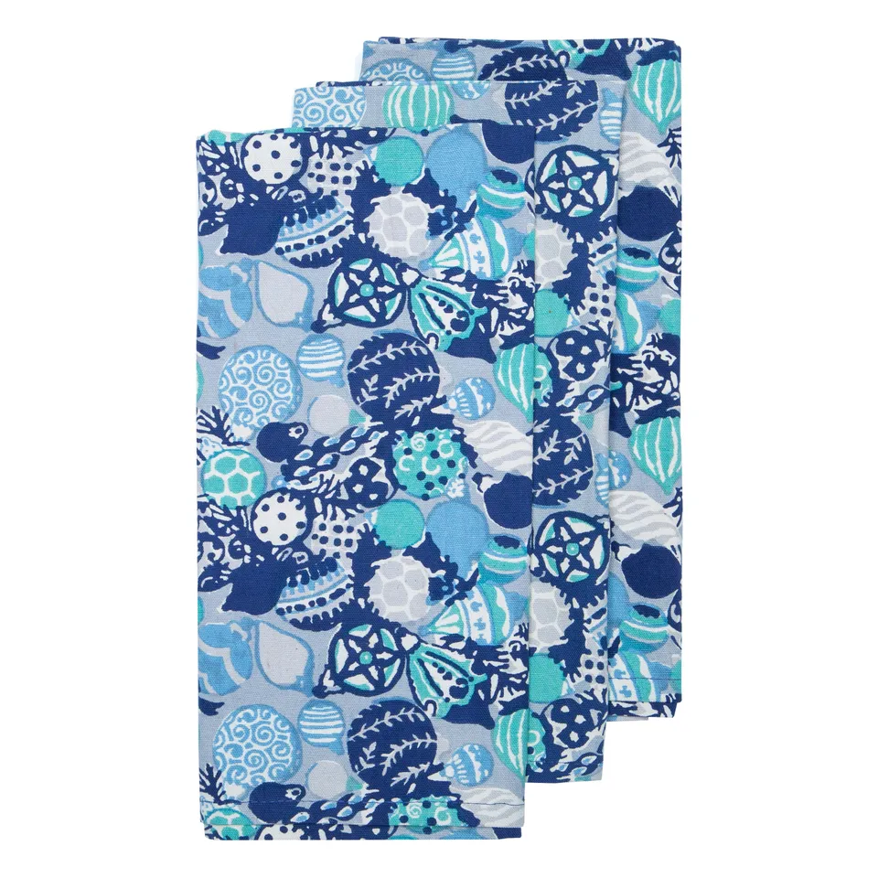 couleur-nature-ornaments-torchons-coton-bleu-lot-3 image 1