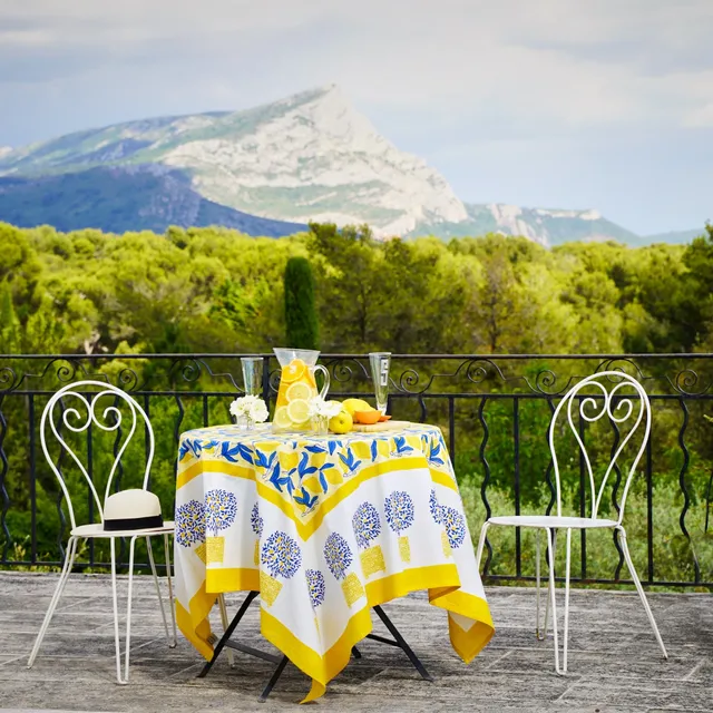 couleur-nature-lemon-tree-nappe-rectangulaire-71x106-jaune image 1