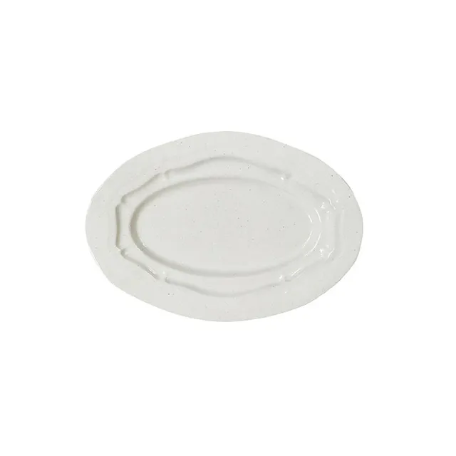 jars-r-fectoire-plat-ovale-s-sable-brillant-c-ramique image 1
