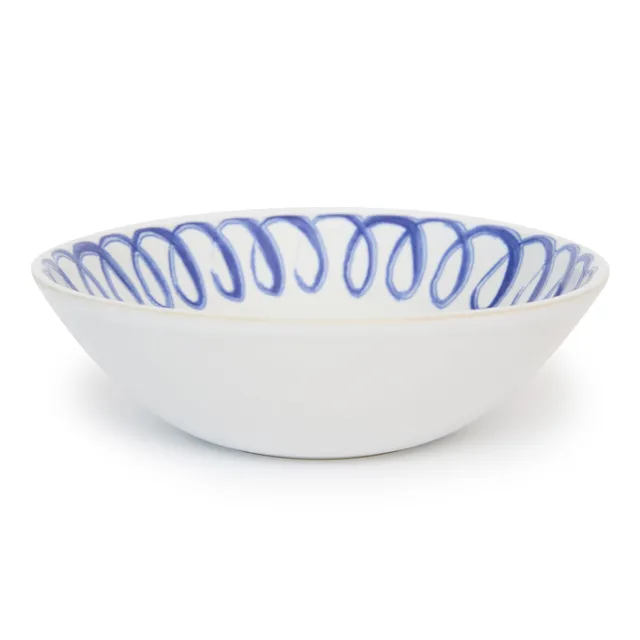 couleur-nature-amalfi-bol-c-r-ales-blanc-bleu-c-ramique-18cm image 1