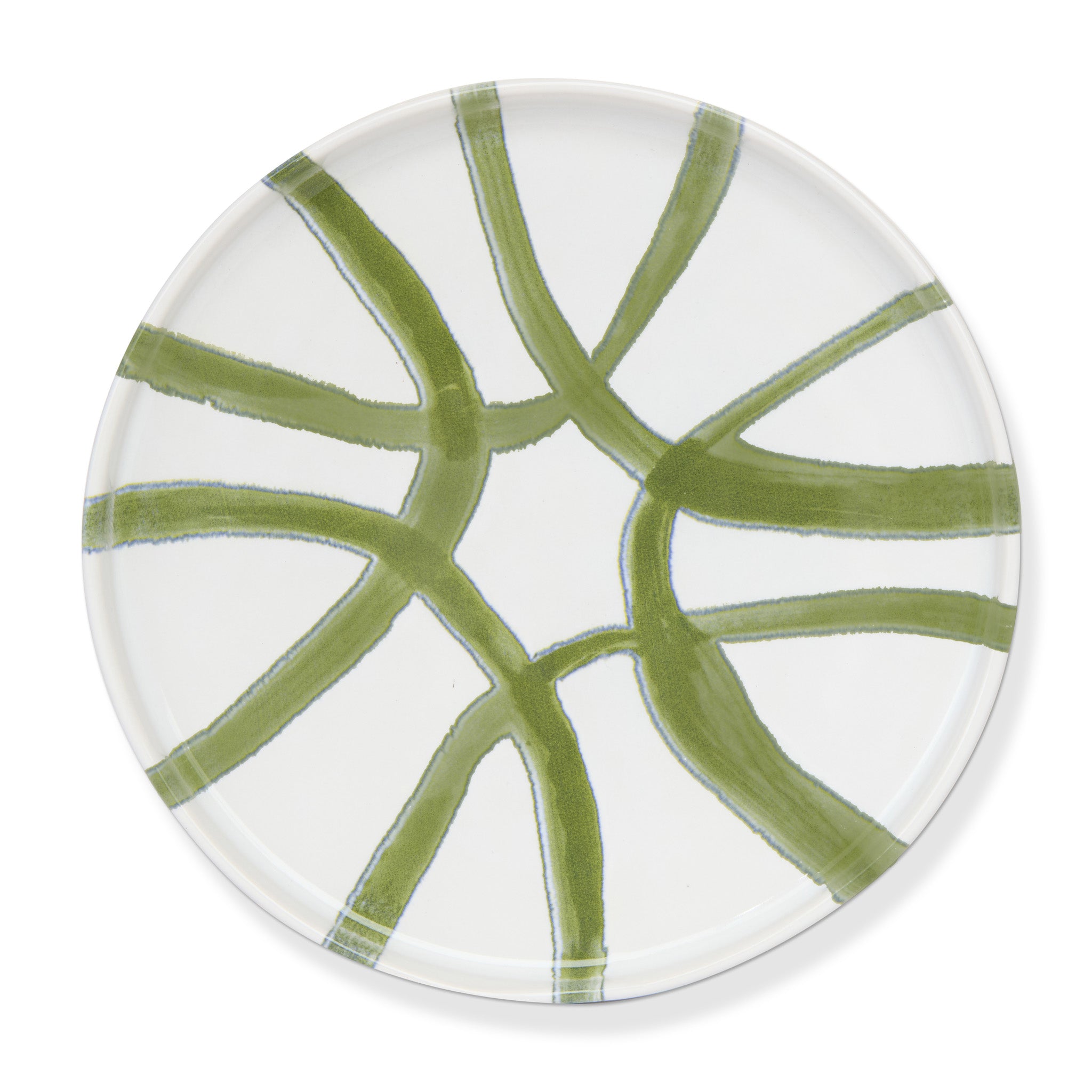 couleur-nature-amalfi-assiette-ap-ritif-c-ramique-blanc-vert-18-cm image 1