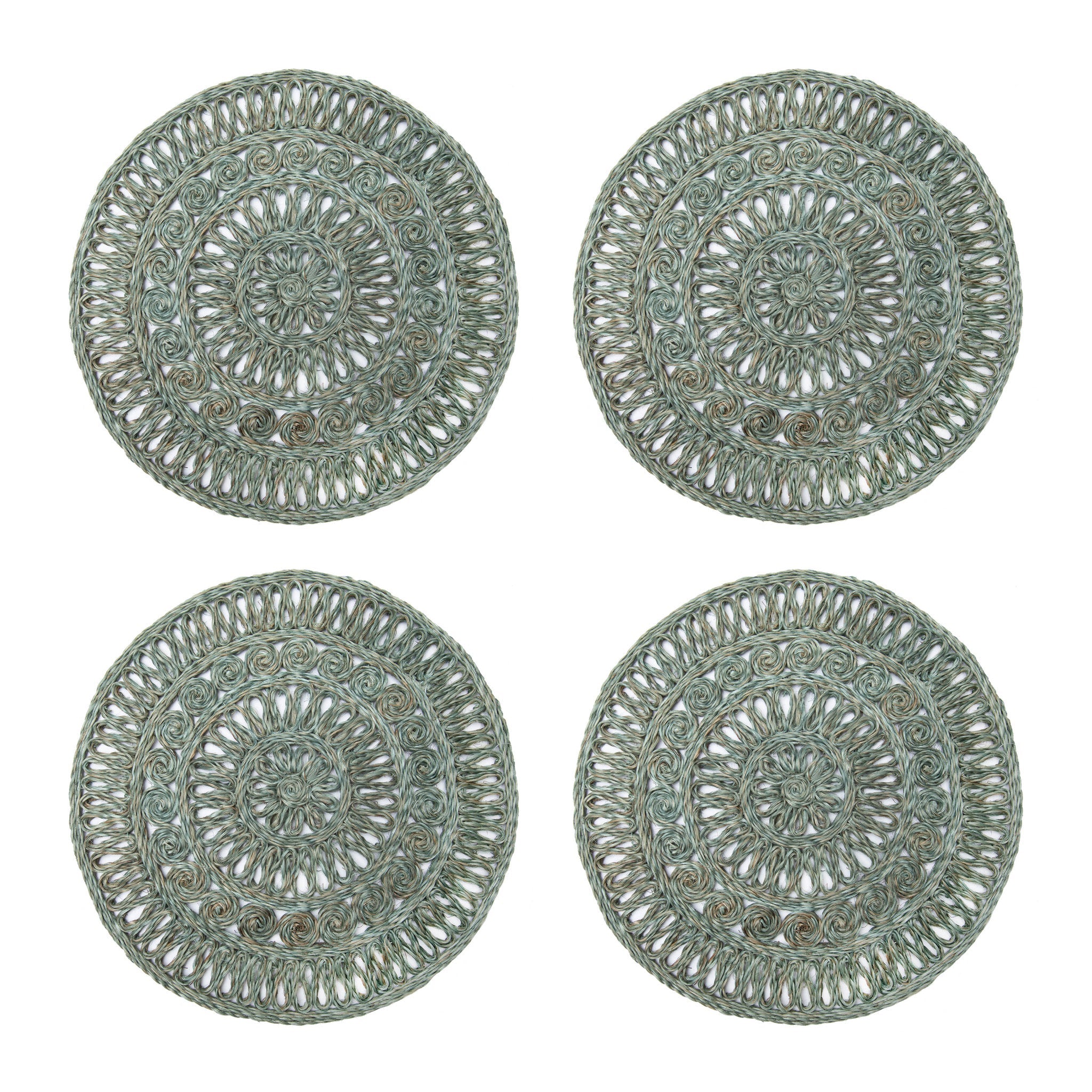 couleur-nature-circolo-sets-de-table-ronds-abaca-aqua-lot-de-4 image 5