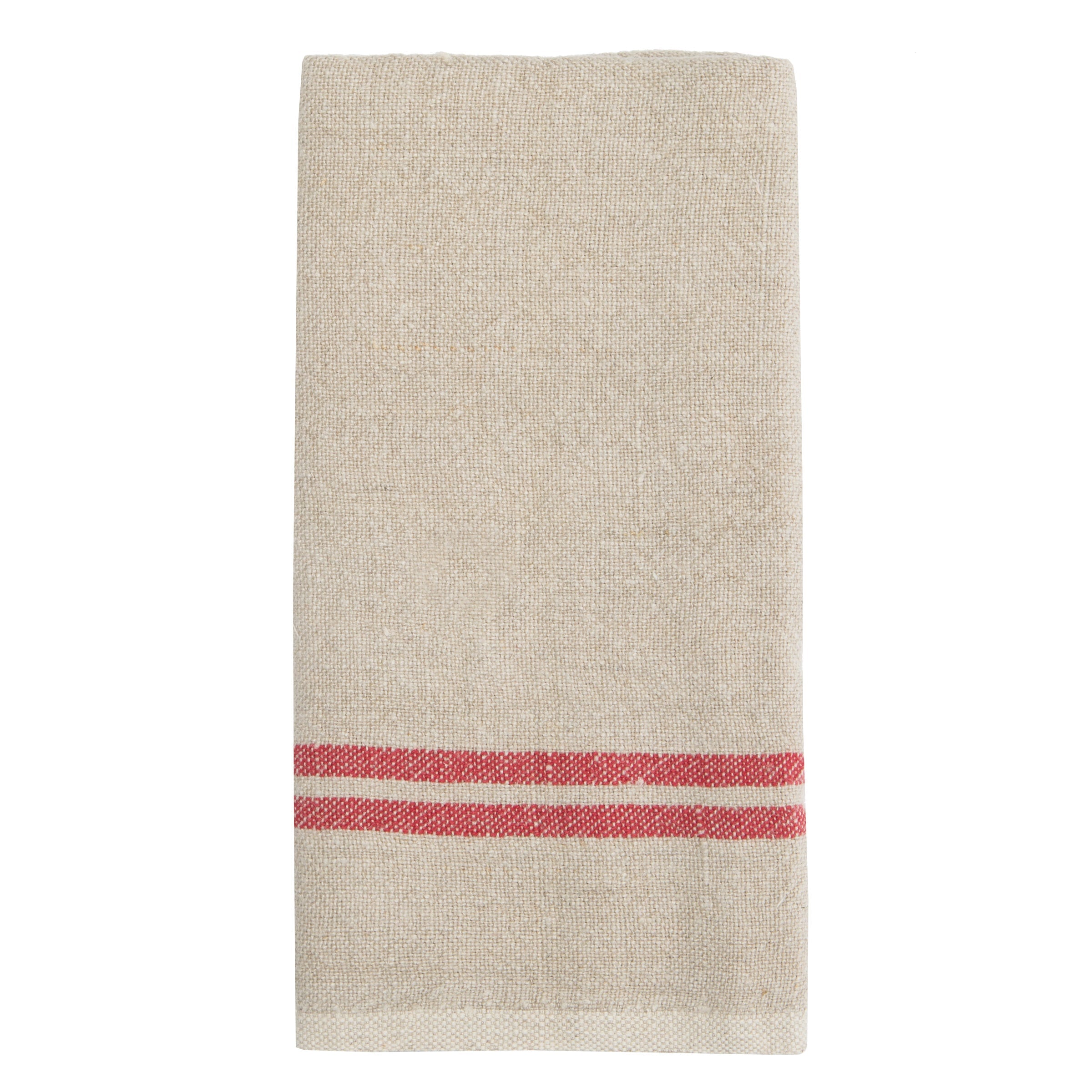 couleur-nature-torchons-lin-vintage-naturel-rouge-lot-de-2 image 1