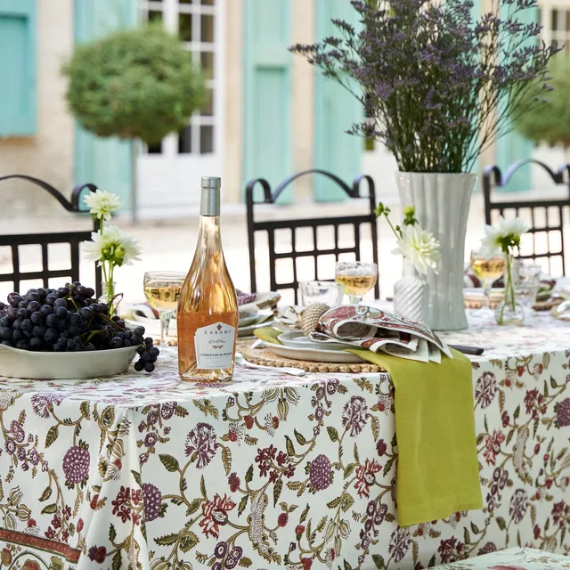 couleur-nature-louise-multicolor-nappe-coton-fleurie image 1